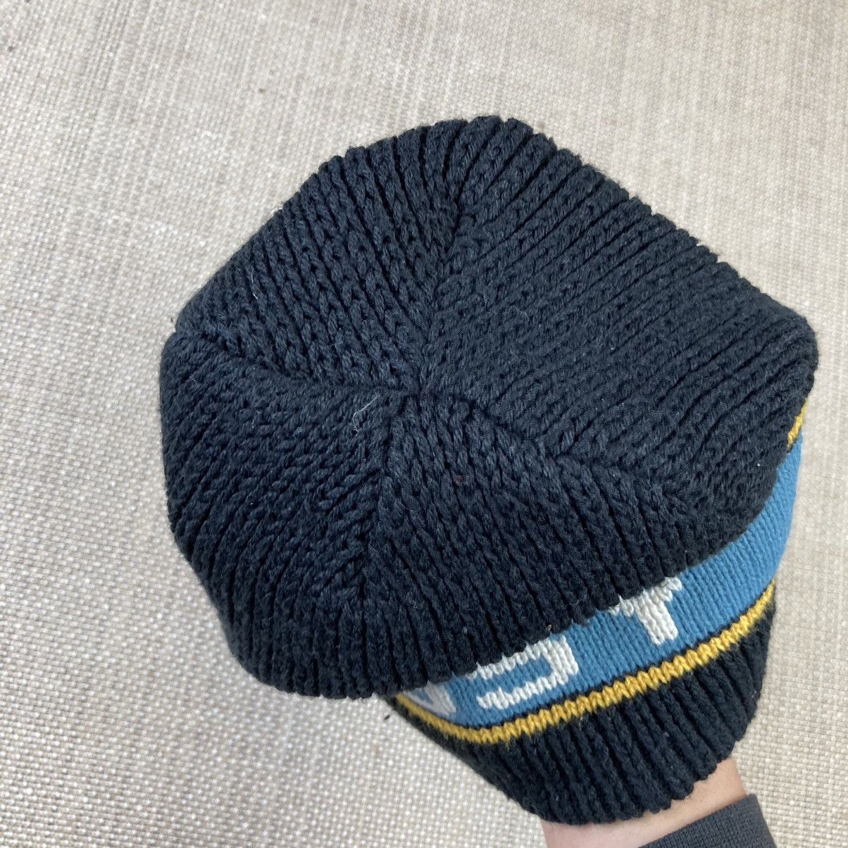 Stussy × Vintage Vintage Stussy big logo knitted beanie hat Size ONE SIZE - 6 Thumbnail