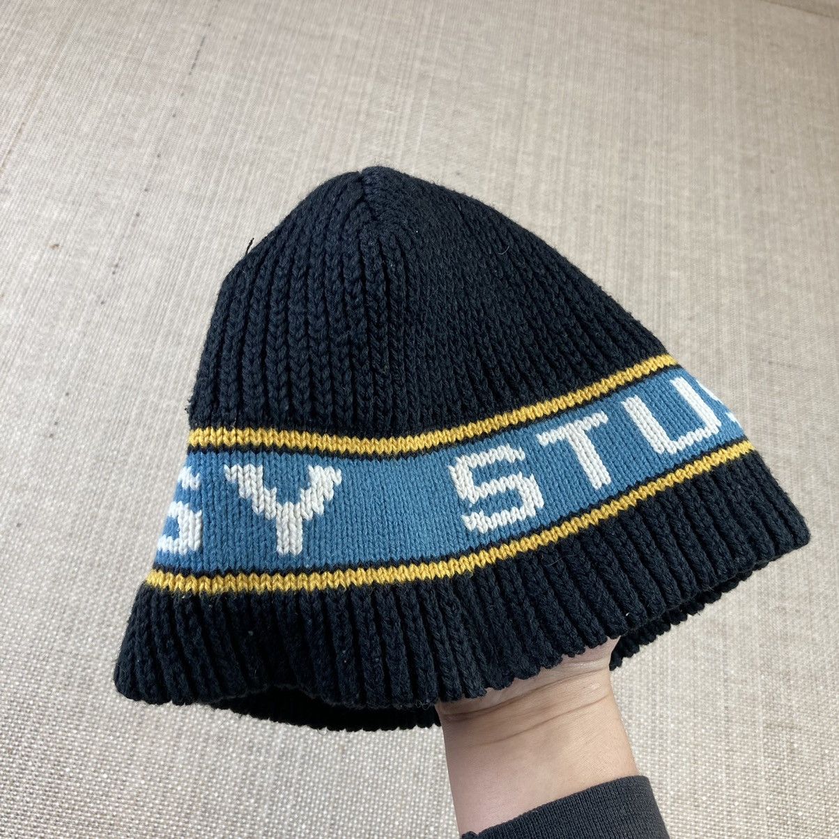 Stussy × Vintage Vintage Stussy big logo knitted beanie hat Size ONE SIZE - 4 Thumbnail