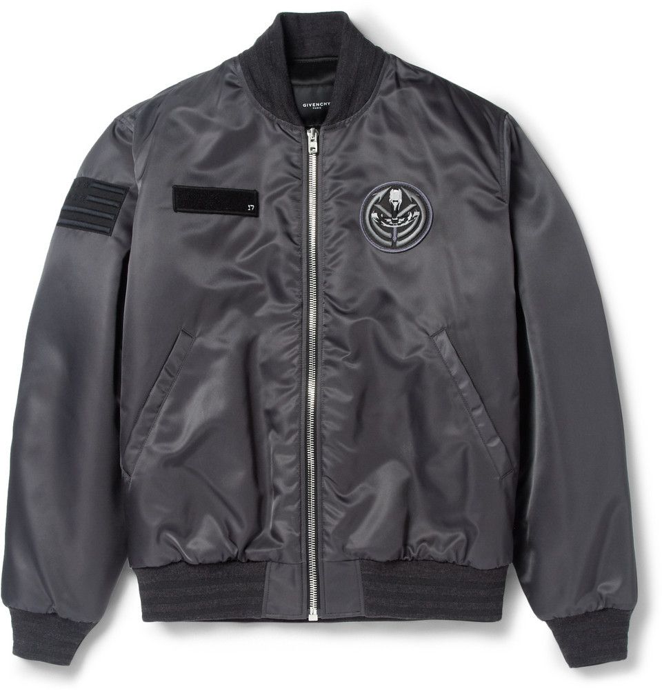 Givenchy $2k+ Army Green Grey MA-1 Bomber Flight Jacket M 48 50 Size US M / EU 48-50 / 2 - 3 Thumbnail