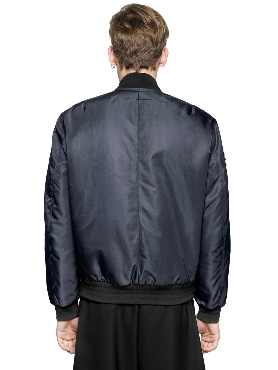 Givenchy $2k+ Army Green Grey MA-1 Bomber Flight Jacket M 48 50 Size US M / EU 48-50 / 2 - 2 Thumbnail