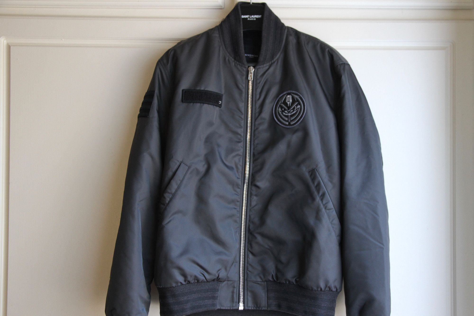 Givenchy $2k+ Army Green Grey MA-1 Bomber Flight Jacket M 48 50 Size US M / EU 48-50 / 2 - 4 Thumbnail