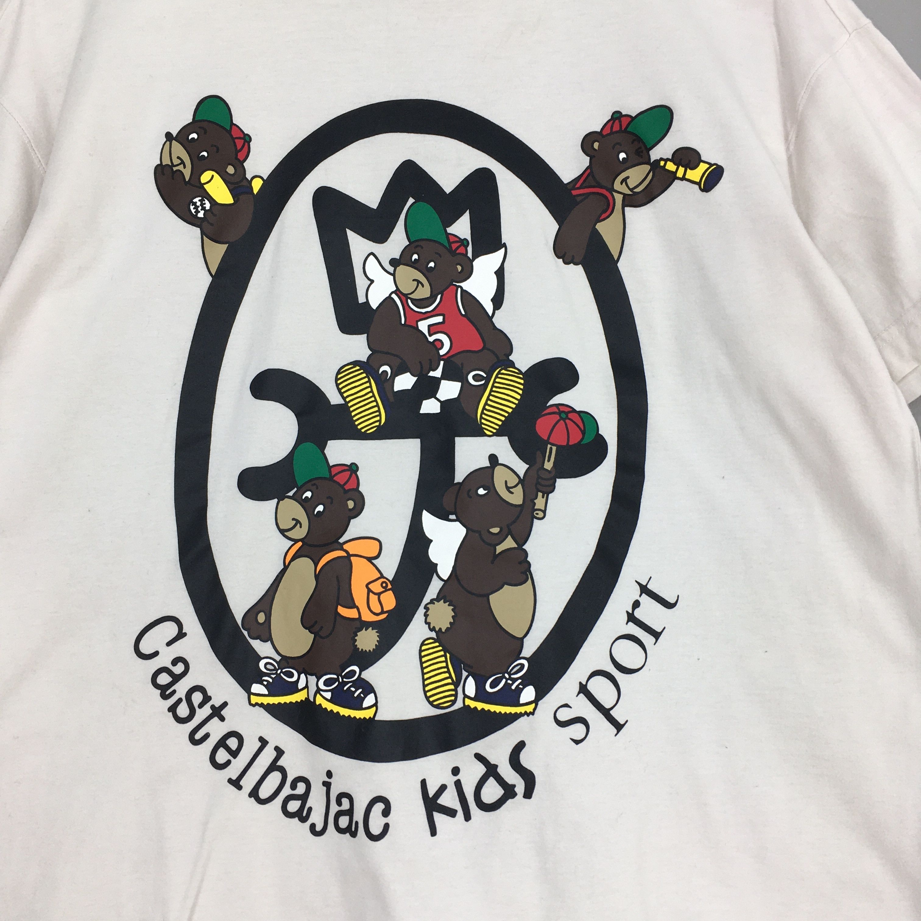 Jean Charles De Castelbajac × Vintage Vintage 1990s Castelbajac Kids Sport Tshirt Medium Size US M / EU 48-50 / 2 - 2 Thumbnail