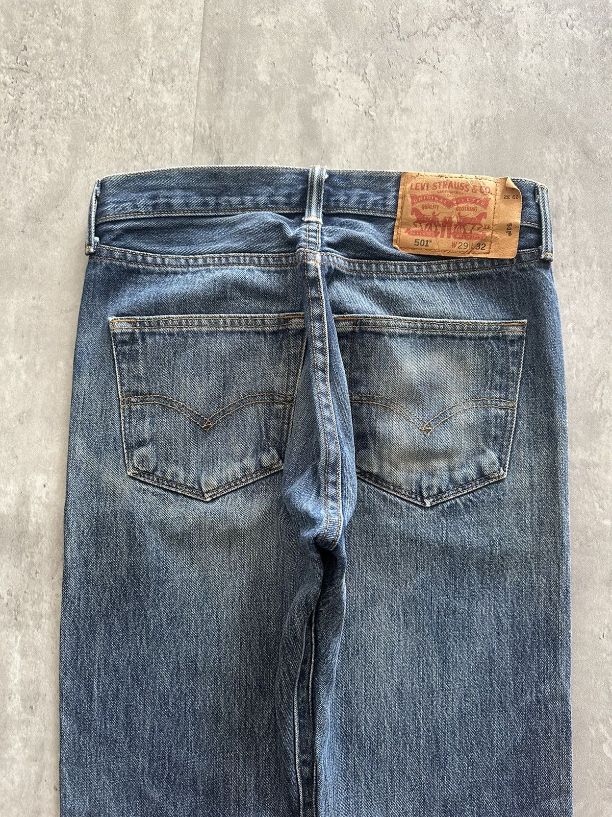 Vintage Levi’s 501 Sun Faded Flared Jeans | Grailed