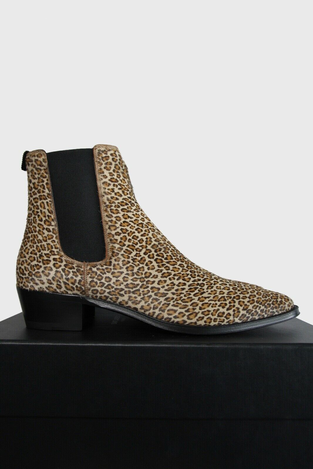 Celine × Hedi Slimane Celine Camargue Chelsea Boots babycat leopard Leather 9 42 Size US 9 / EU 42 - 1 Thumbnail