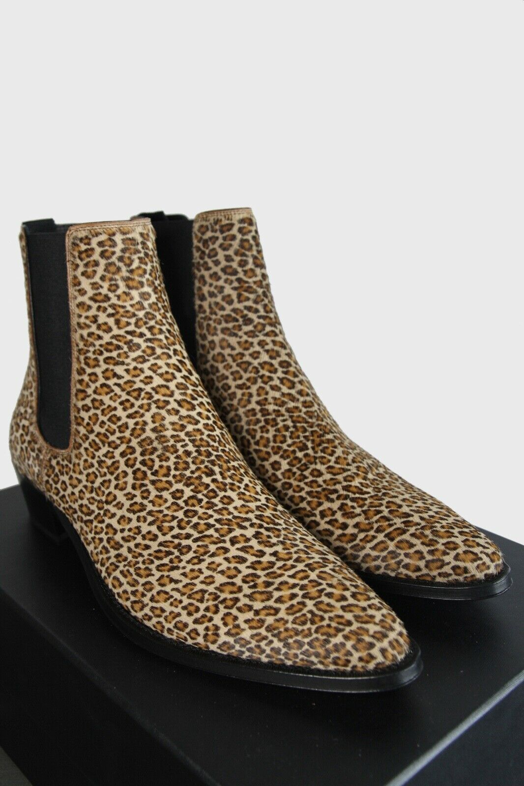 Celine × Hedi Slimane Celine Camargue Chelsea Boots babycat leopard Leather 9 42 Size US 9 / EU 42 - 3 Thumbnail