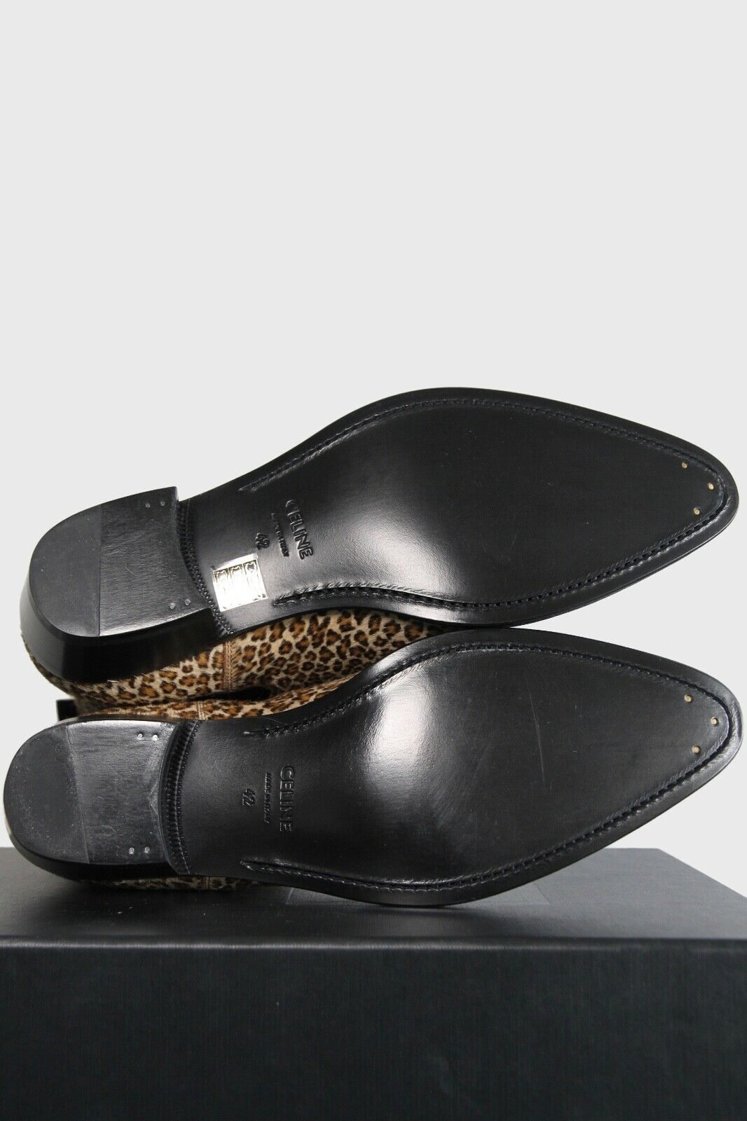 Celine × Hedi Slimane Celine Camargue Chelsea Boots babycat leopard Leather 9 42 Size US 9 / EU 42 - 10 Thumbnail