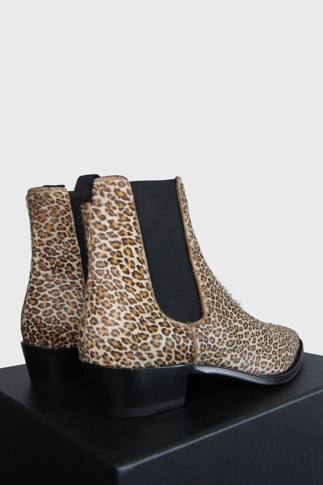 Celine × Hedi Slimane Celine Camargue Chelsea Boots babycat leopard Leather 9 42 Size US 9 / EU 42 - 5 Thumbnail