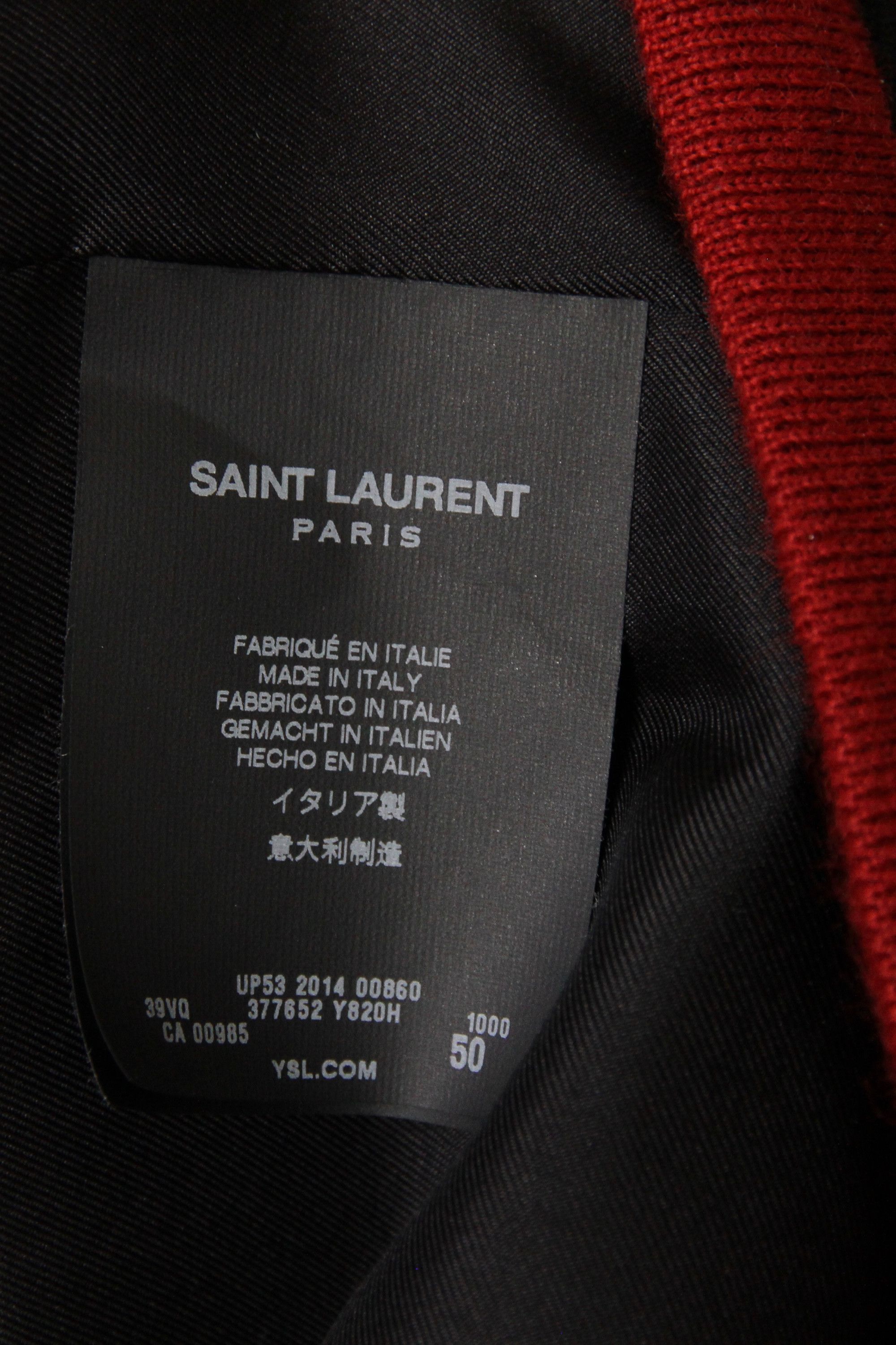 Hedi Slimane × Saint Laurent Paris Saint Laurent Paris Mr X Black Souvenir Jacket Hedi Slimane Size US S / EU 44-46 / 1 - 15 Thumbnail