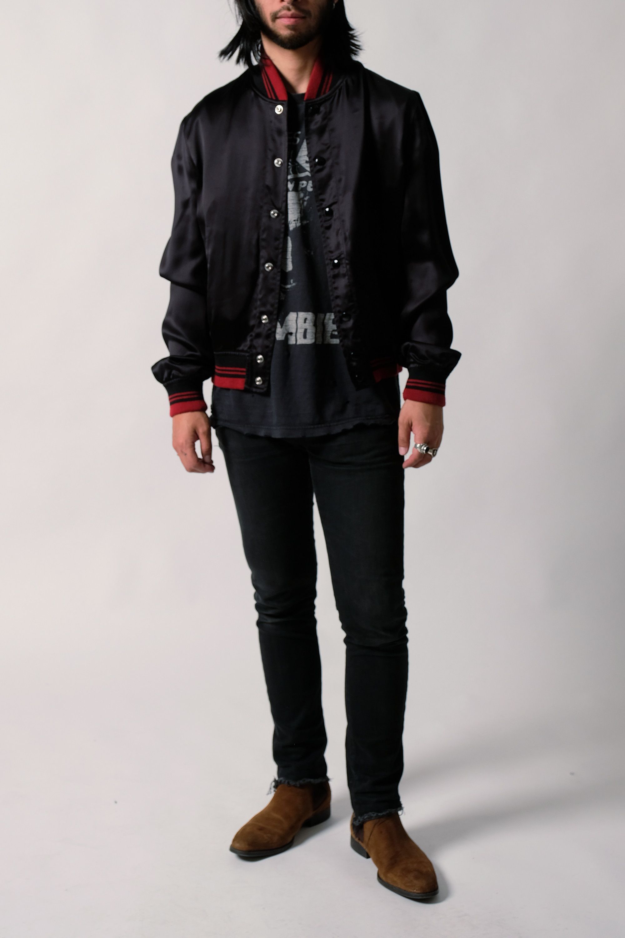 Hedi Slimane × Saint Laurent Paris Saint Laurent Paris Mr X Black Souvenir Jacket Hedi Slimane Size US S / EU 44-46 / 1 - 3 Thumbnail