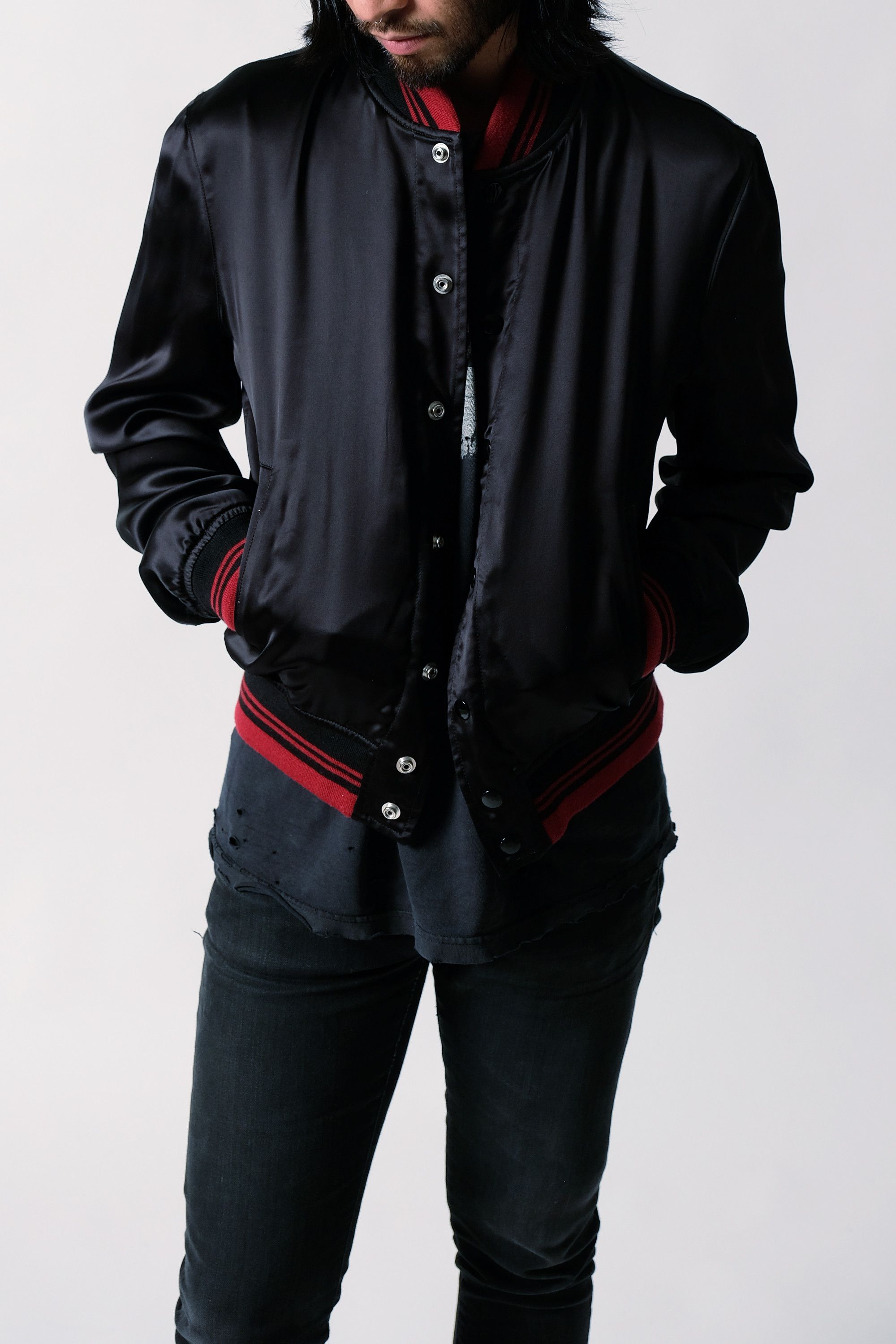 Hedi Slimane × Saint Laurent Paris Saint Laurent Paris Mr X Black Souvenir Jacket Hedi Slimane Size US S / EU 44-46 / 1 - 6 Thumbnail