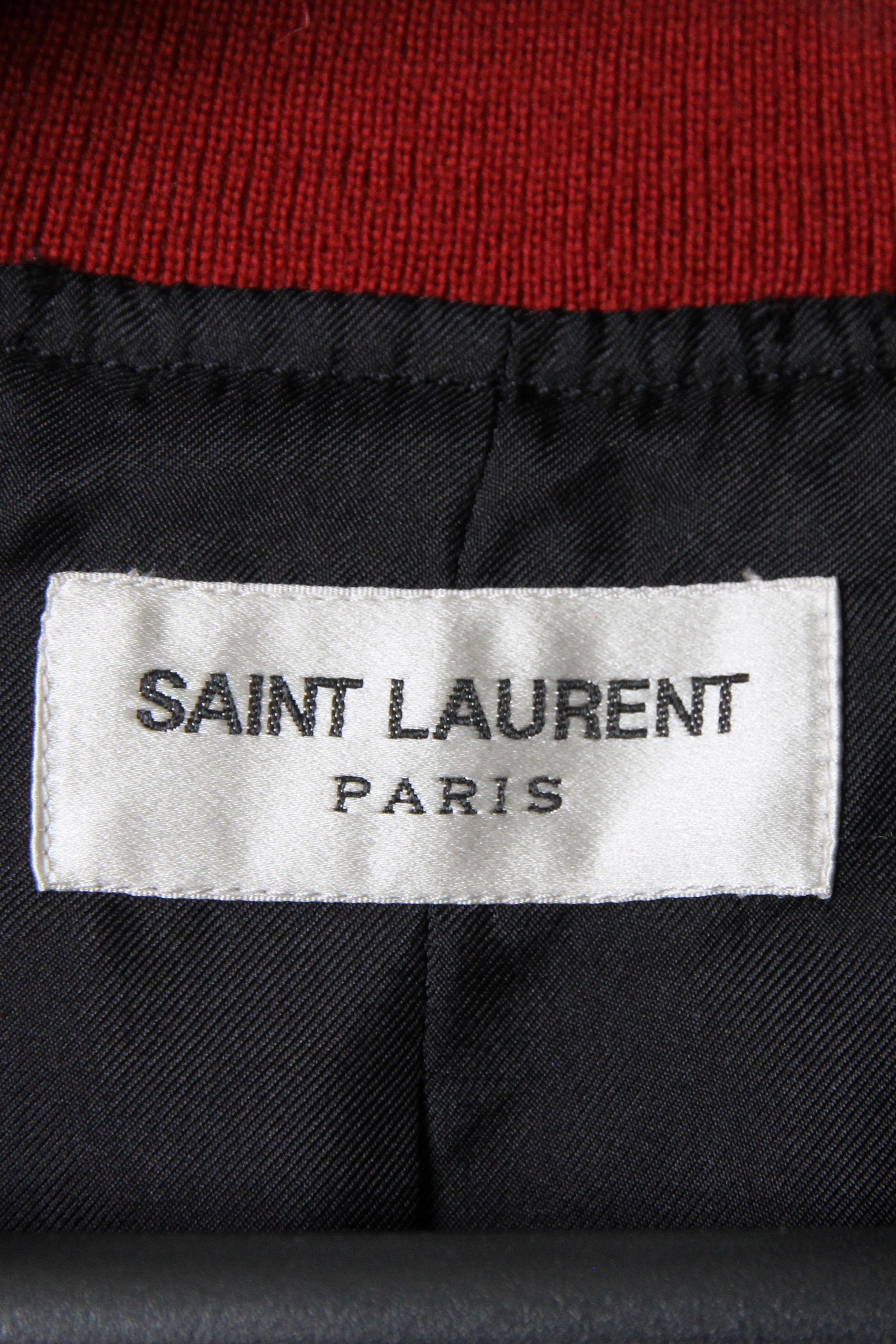 Hedi Slimane × Saint Laurent Paris Saint Laurent Paris Mr X Black Souvenir Jacket Hedi Slimane Size US S / EU 44-46 / 1 - 14 Thumbnail