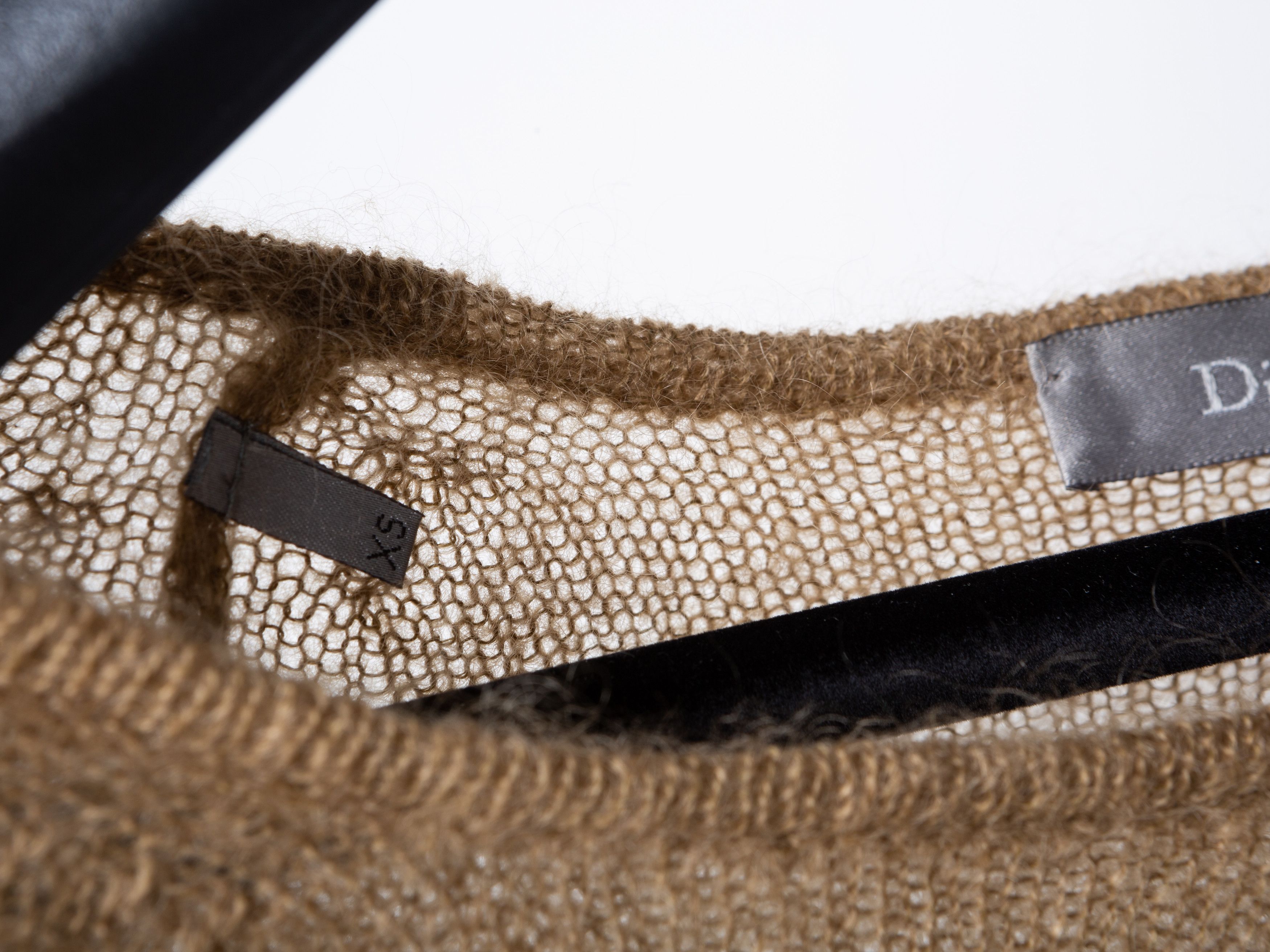 Dior × Hedi Slimane FW04 Dior Homme VOTC Tan Mohair Sweater Hedi Slimane XS Size US XS / EU 42 / 0 - 3 Thumbnail
