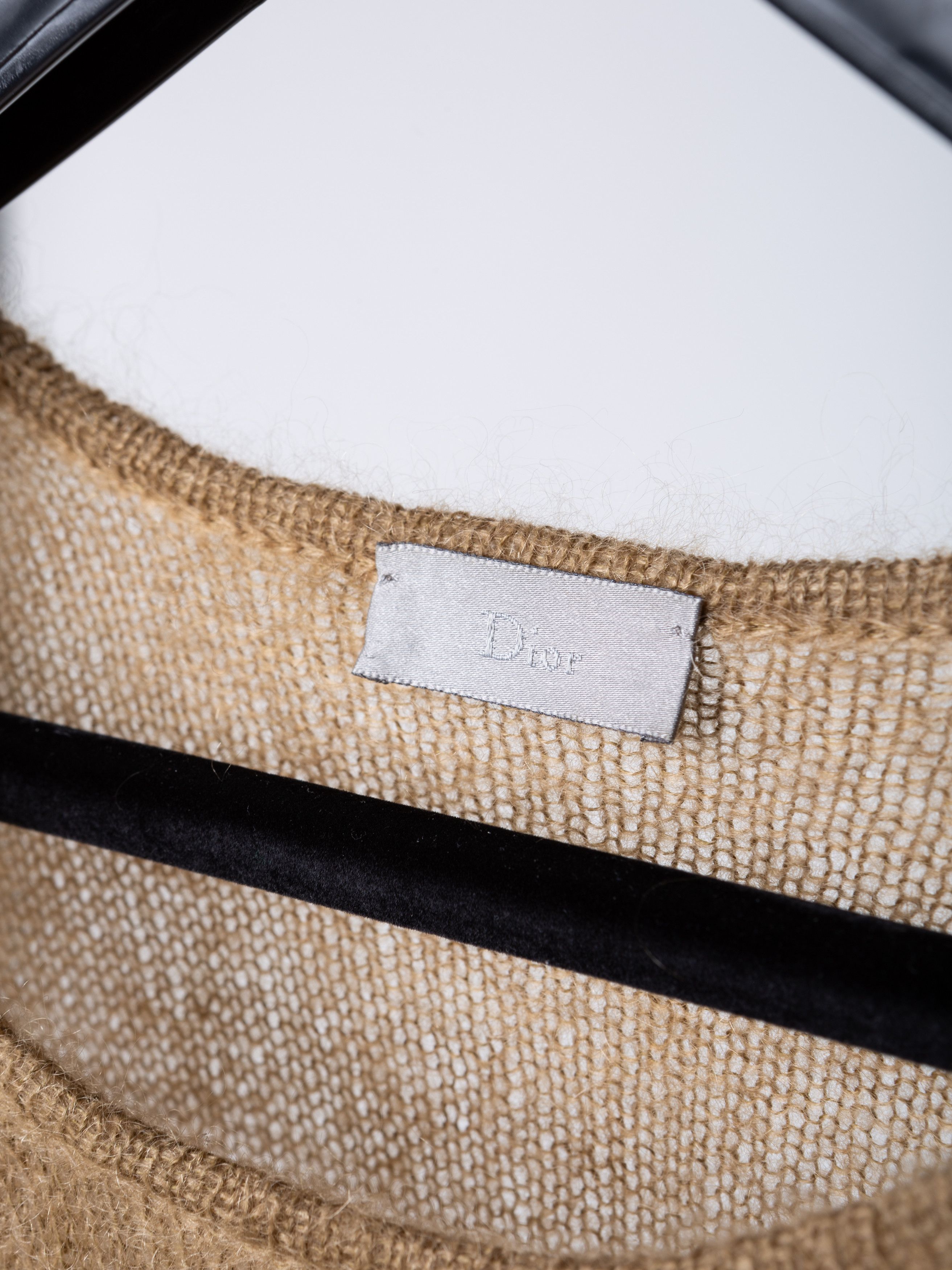 Dior × Hedi Slimane FW04 Dior Homme VOTC Tan Mohair Sweater Hedi Slimane XS Size US XS / EU 42 / 0 - 2 Thumbnail