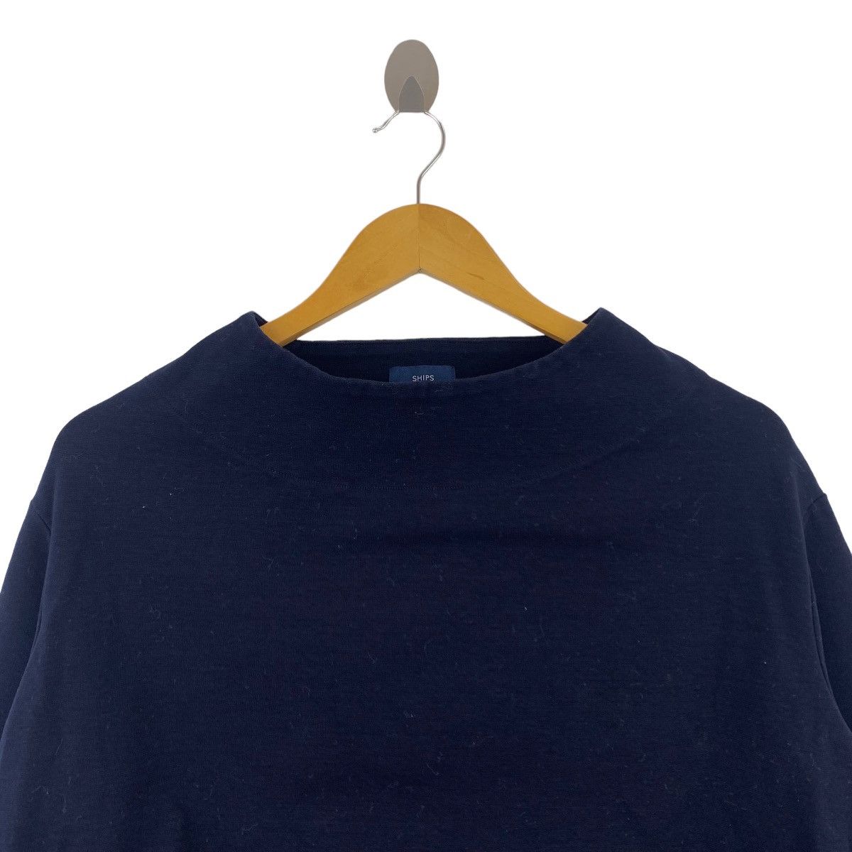 Japanese Brand SHIPS Japanese Brand Plain Blue Long Sleeve Blouse Size L / US 10 / IT 46 - 2 Thumbnail