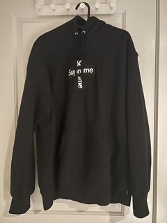 Supreme Cross Box Logo Black | Grailed