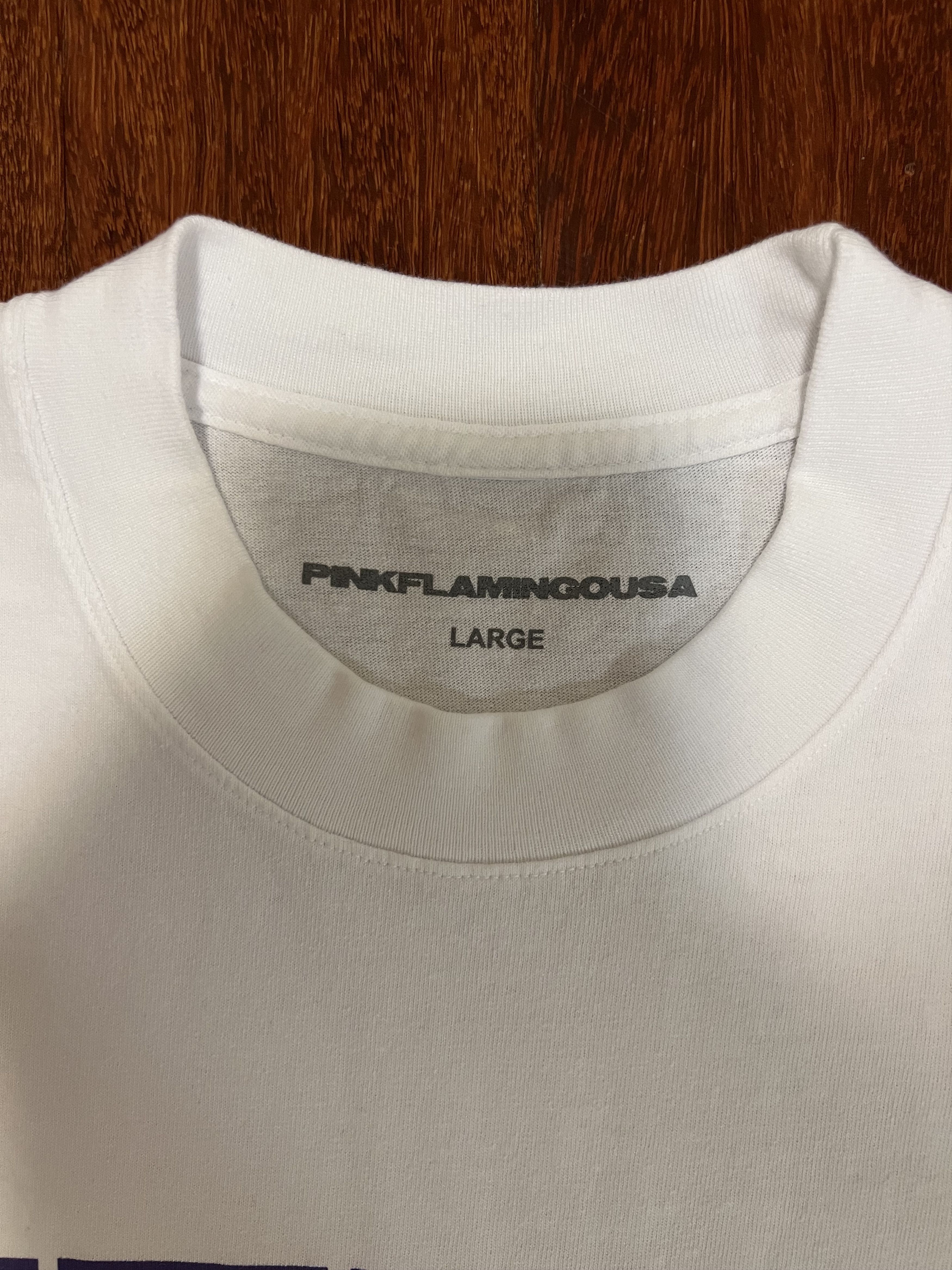 Vintage 💚 PINKFLAMINGOUSA Playstation Logo Tee White Size US L / EU 52-54 / 3 - 4 Thumbnail