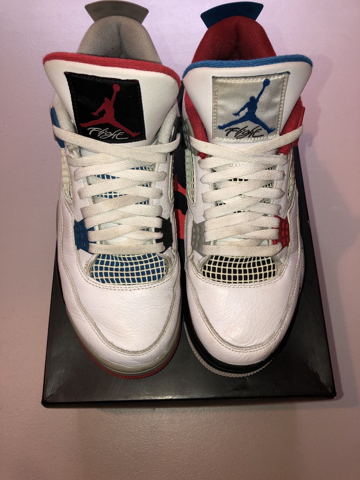 Jordan Brand × Nike Jordan 4 “What The 4’s” Size US 9.5 / EU 42-43 - 2 Thumbnail
