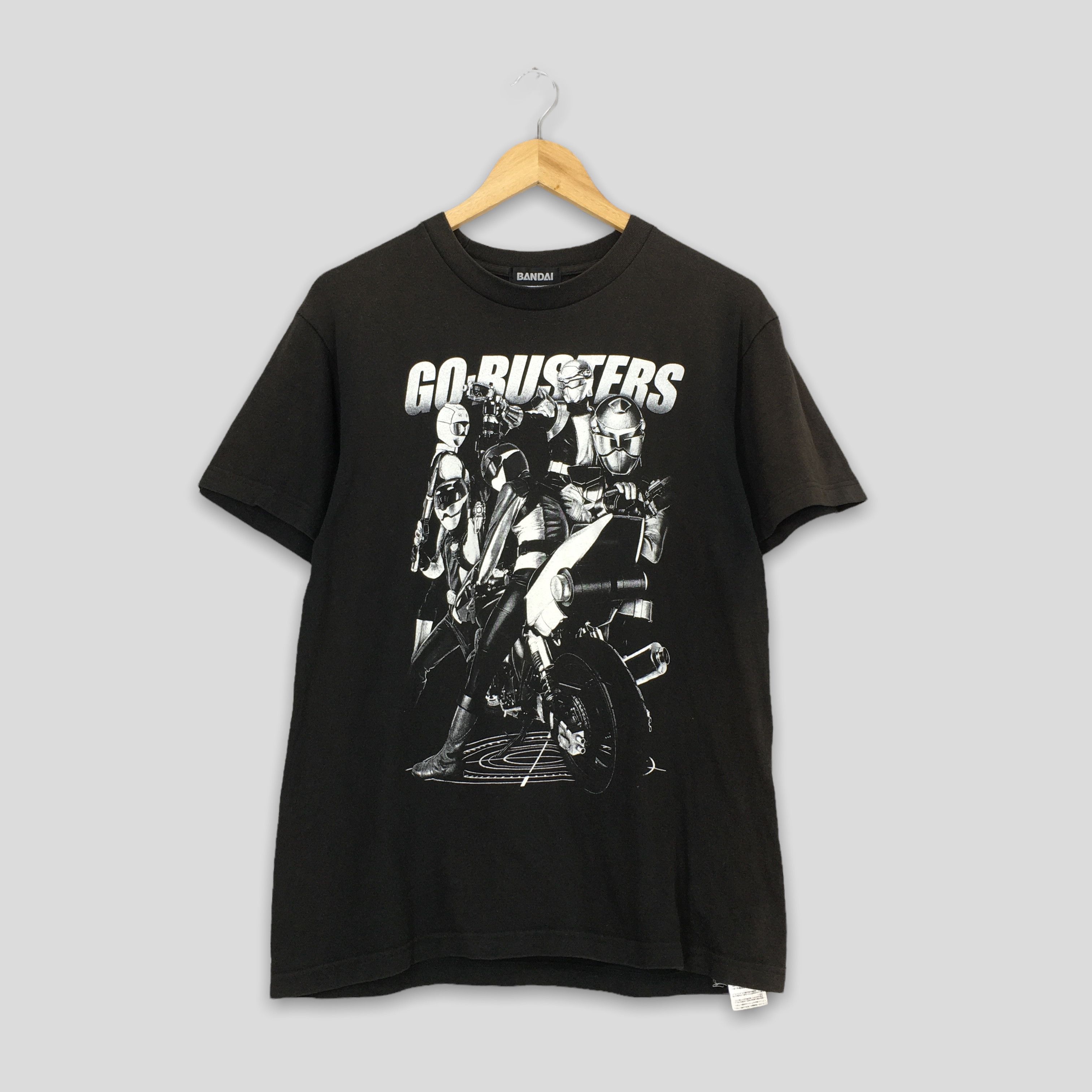 image of Anima x Animal Tee Vintage 90's Go-Busters Japan Bandai Manga Tshirt Medium in Black, Men's