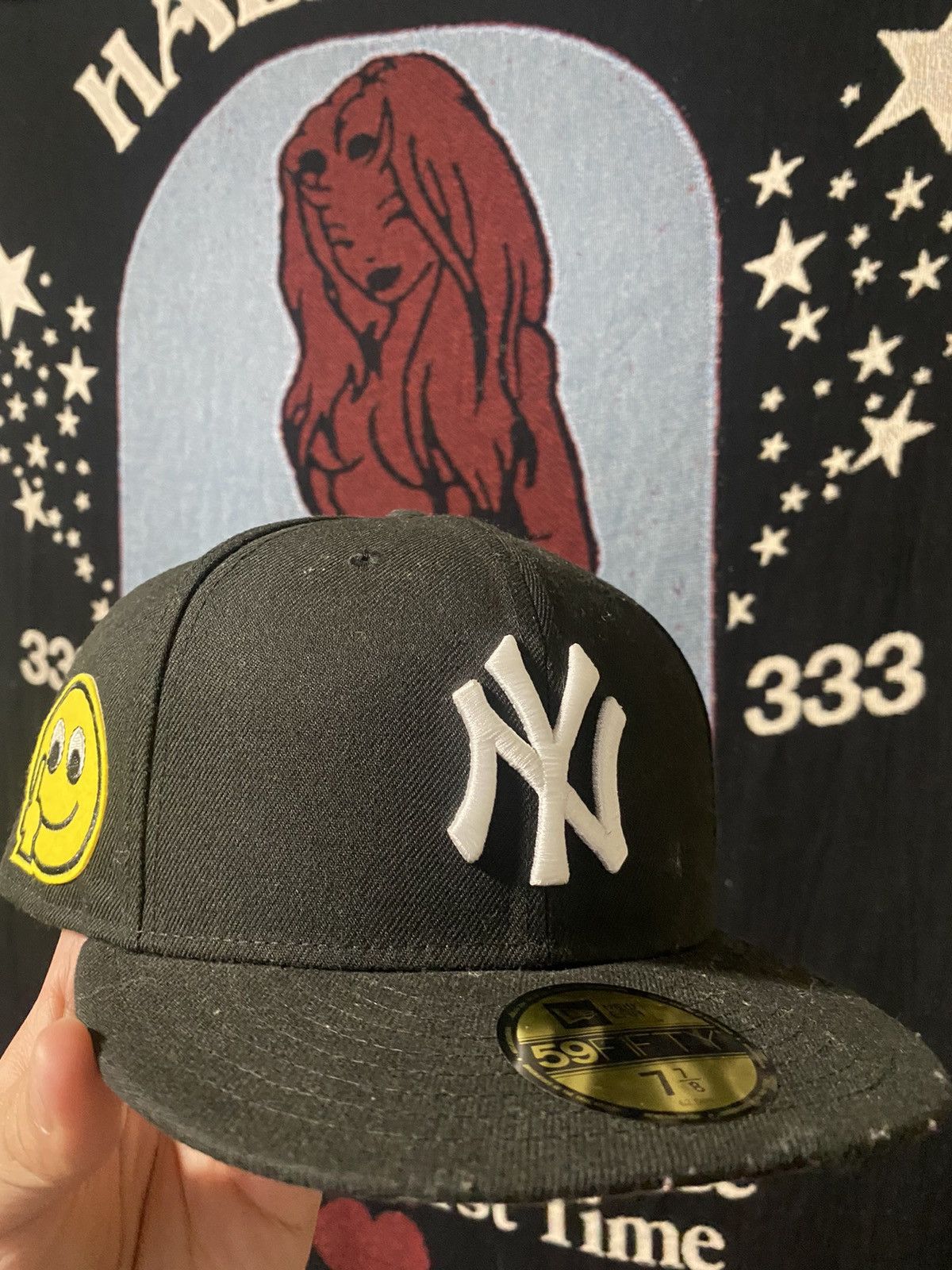 ineverheardofyou F U Smiley Yankees hat fitted Size ONE SIZE - 1 Thumbnail