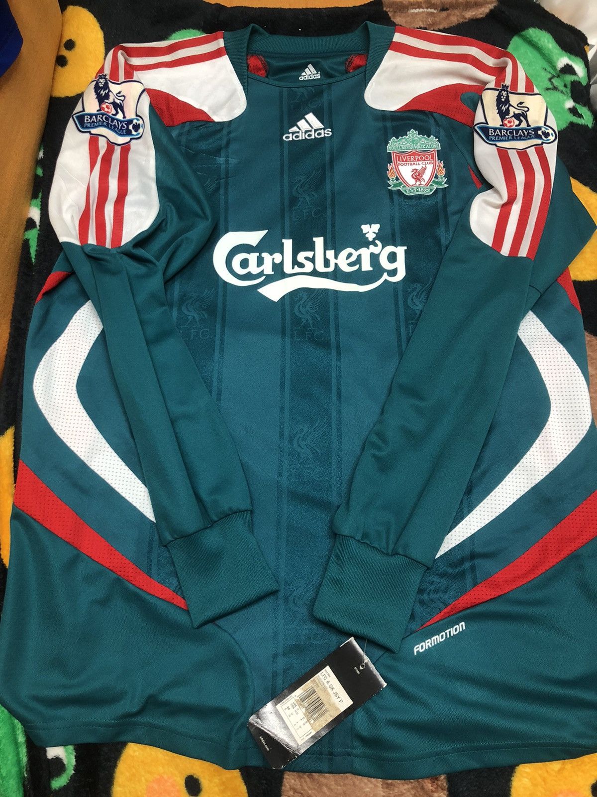 Liverpool 07/08 player issue gk goalkeeper shirt #25 Reina