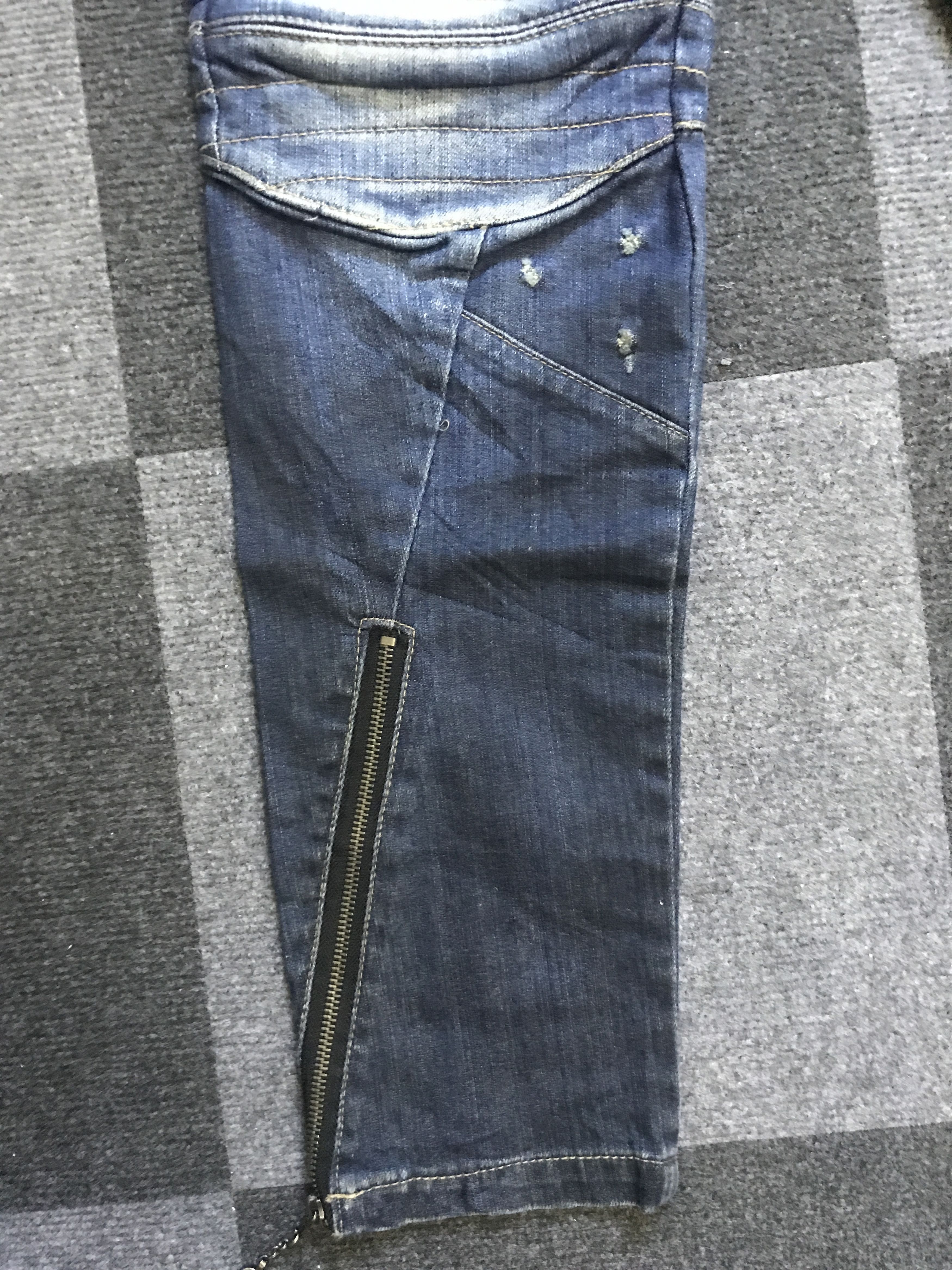 PPFM D105 PPFM Archival Seditionaries Design Biker Jeans Size US 30 / EU 46 - 9 Thumbnail