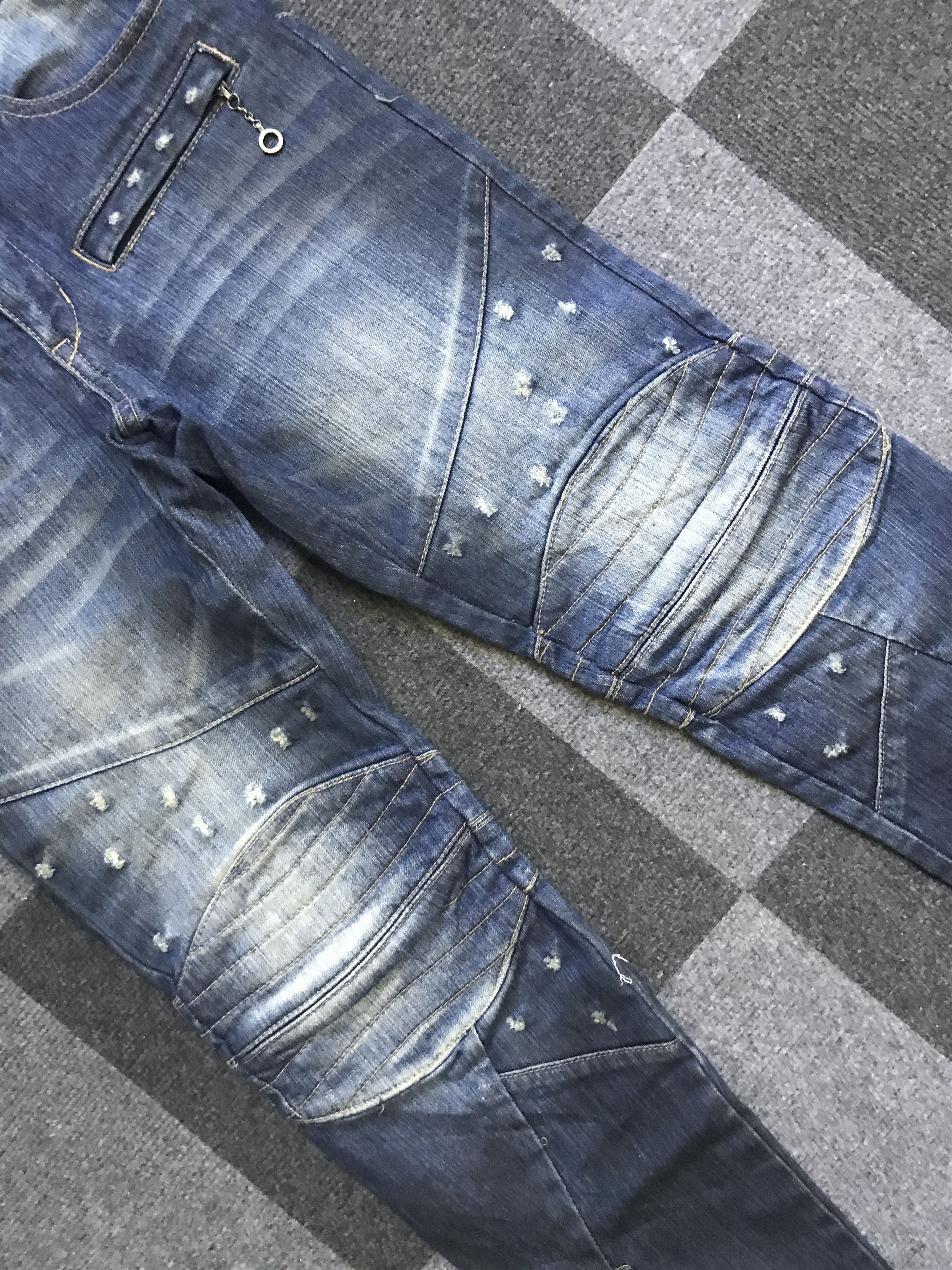 PPFM D105 PPFM Archival Seditionaries Design Biker Jeans Size US 30 / EU 46 - 5 Thumbnail