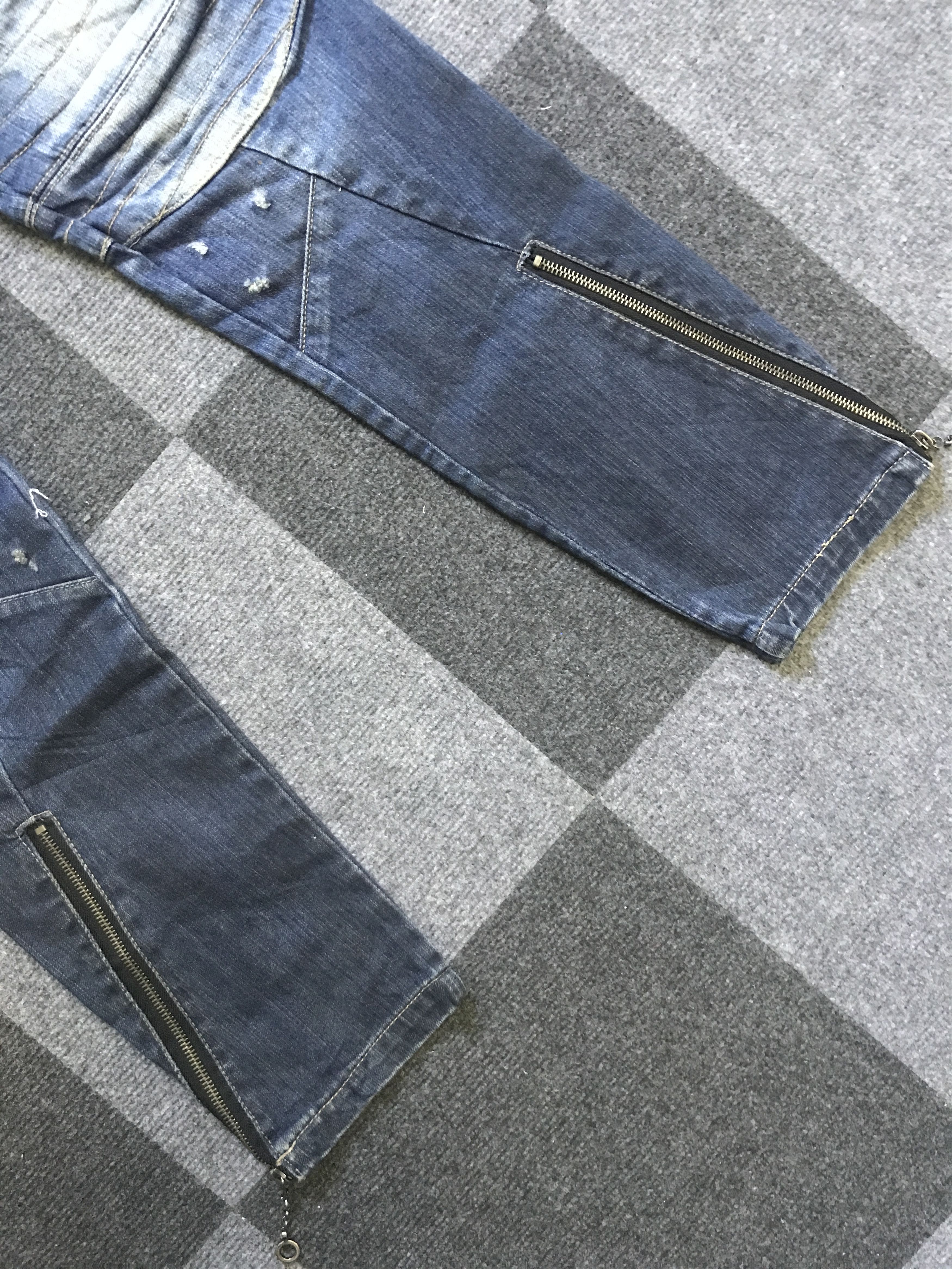 PPFM D105 PPFM Archival Seditionaries Design Biker Jeans Size US 30 / EU 46 - 6 Thumbnail