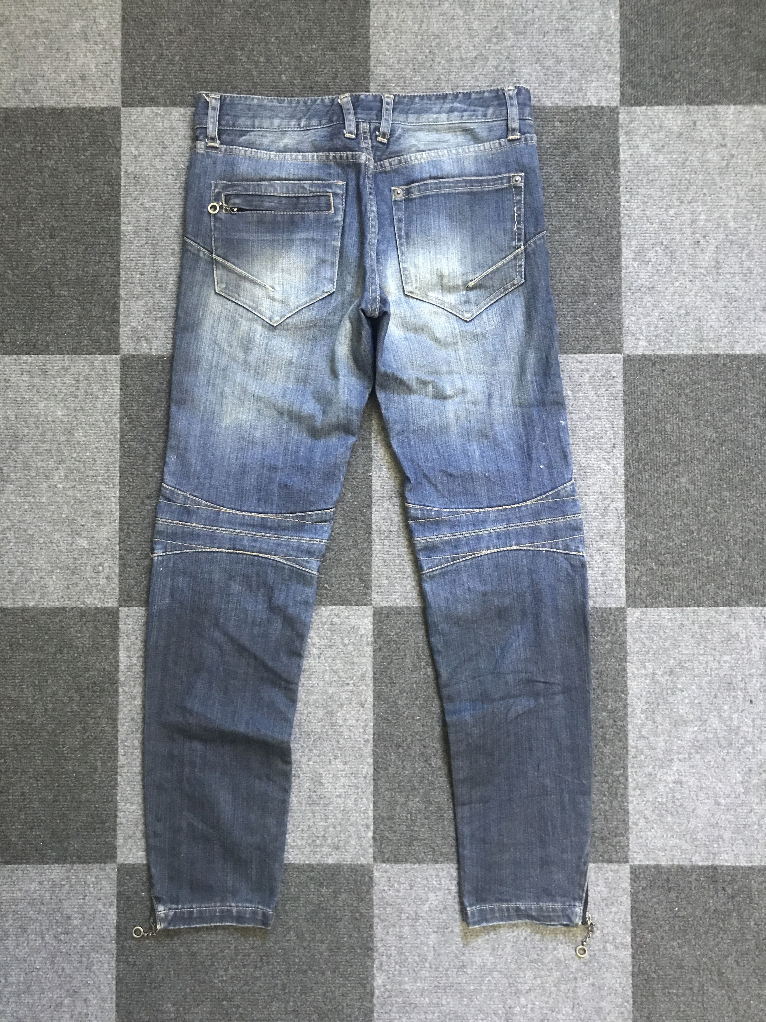 PPFM D105 PPFM Archival Seditionaries Design Biker Jeans Size US 30 / EU 46 - 14 Thumbnail