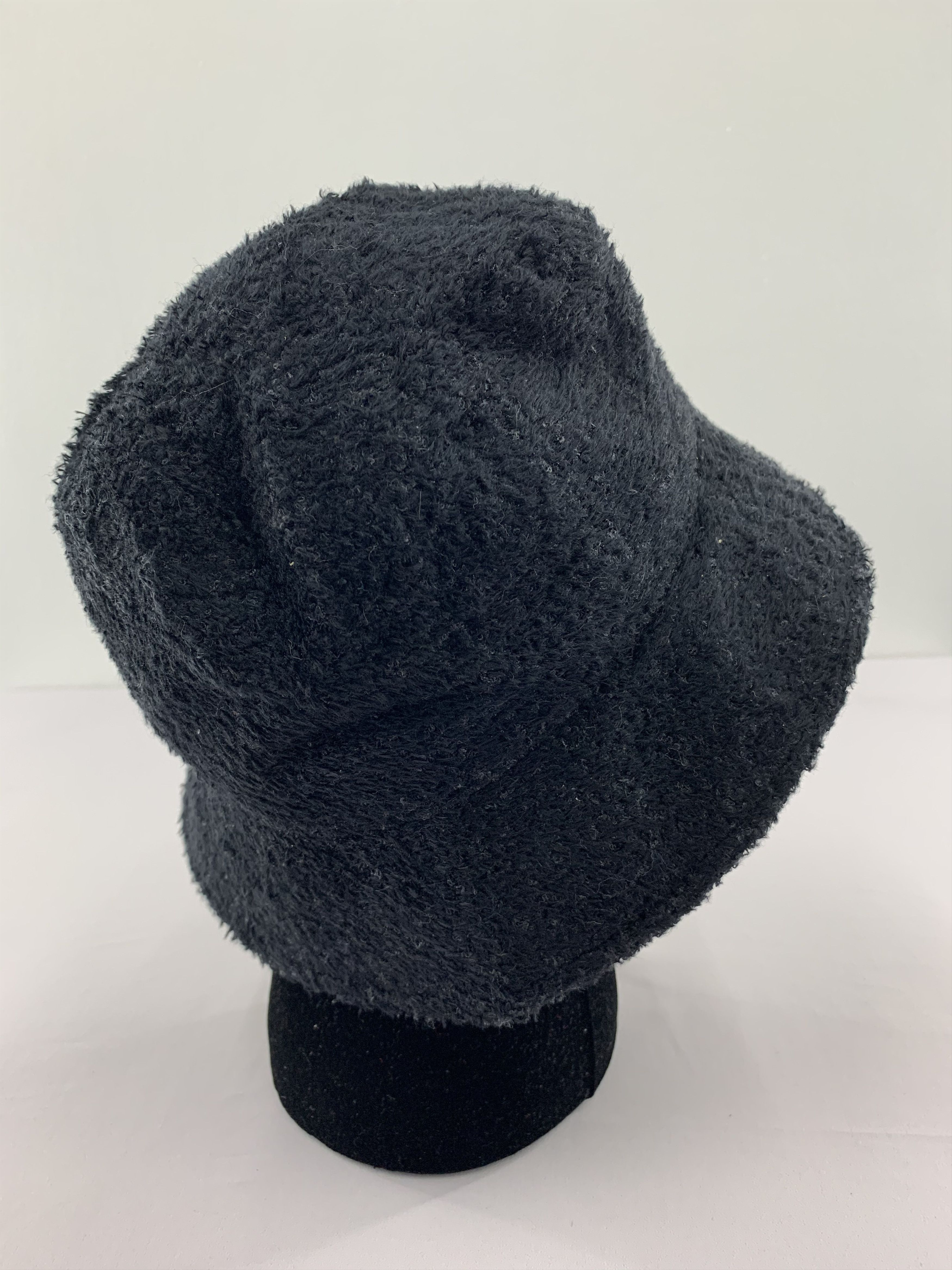 Japanese Brand Fur Hat Black Bucket Hat Size ONE SIZE - 5 Thumbnail