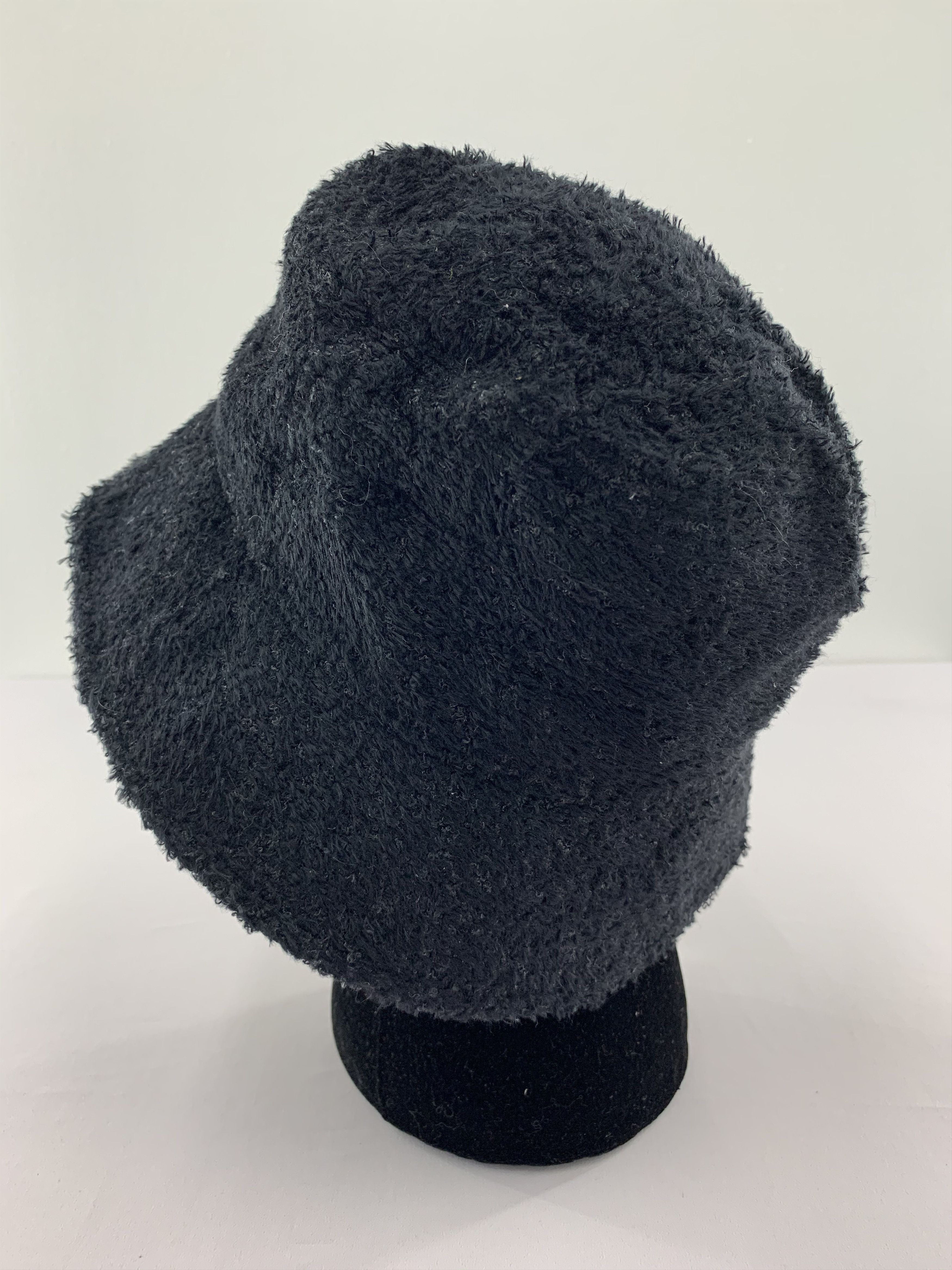 Japanese Brand Fur Hat Black Bucket Hat Size ONE SIZE - 4 Thumbnail