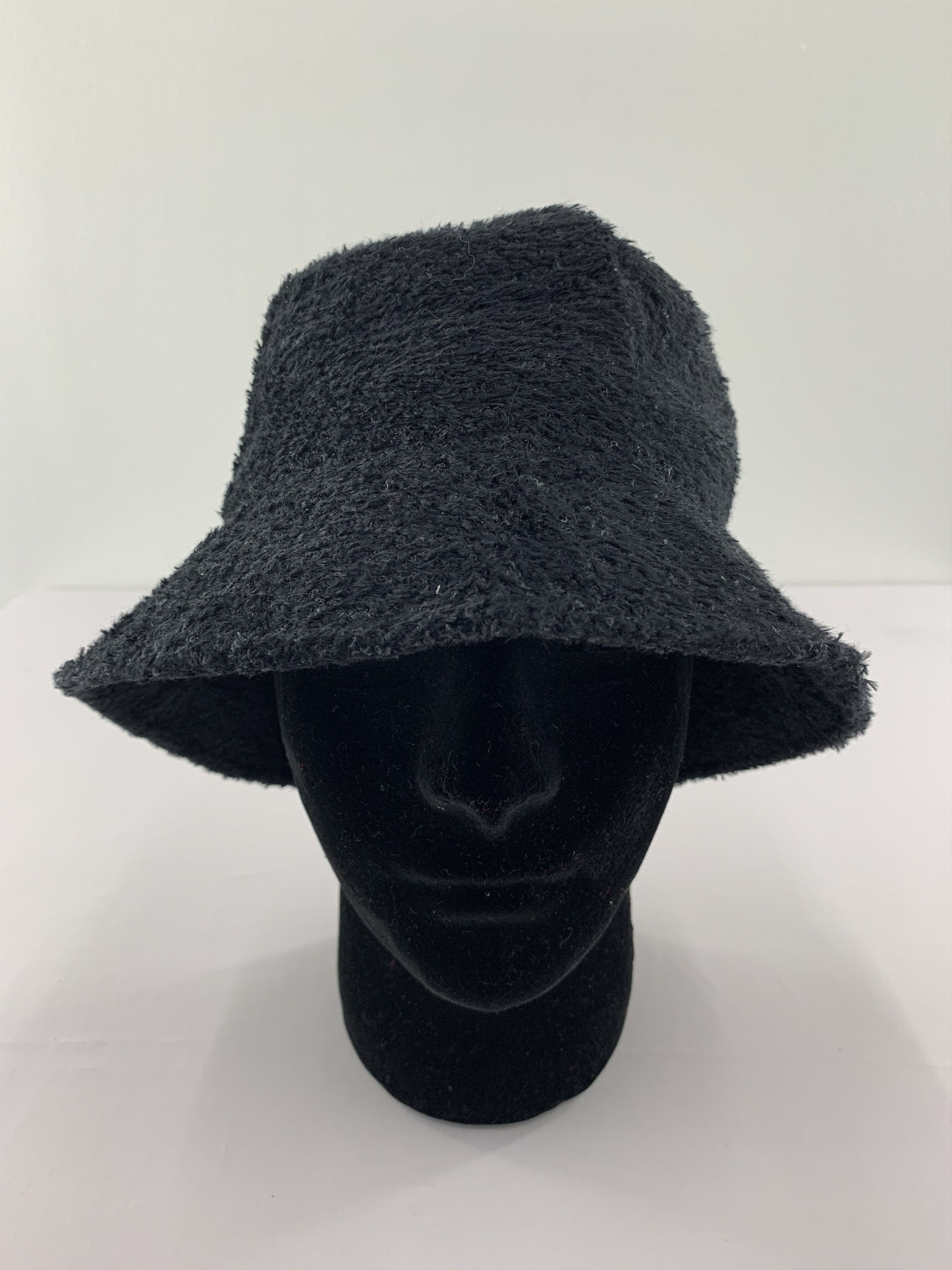 Japanese Brand Fur Hat Black Bucket Hat Size ONE SIZE - 2 Thumbnail