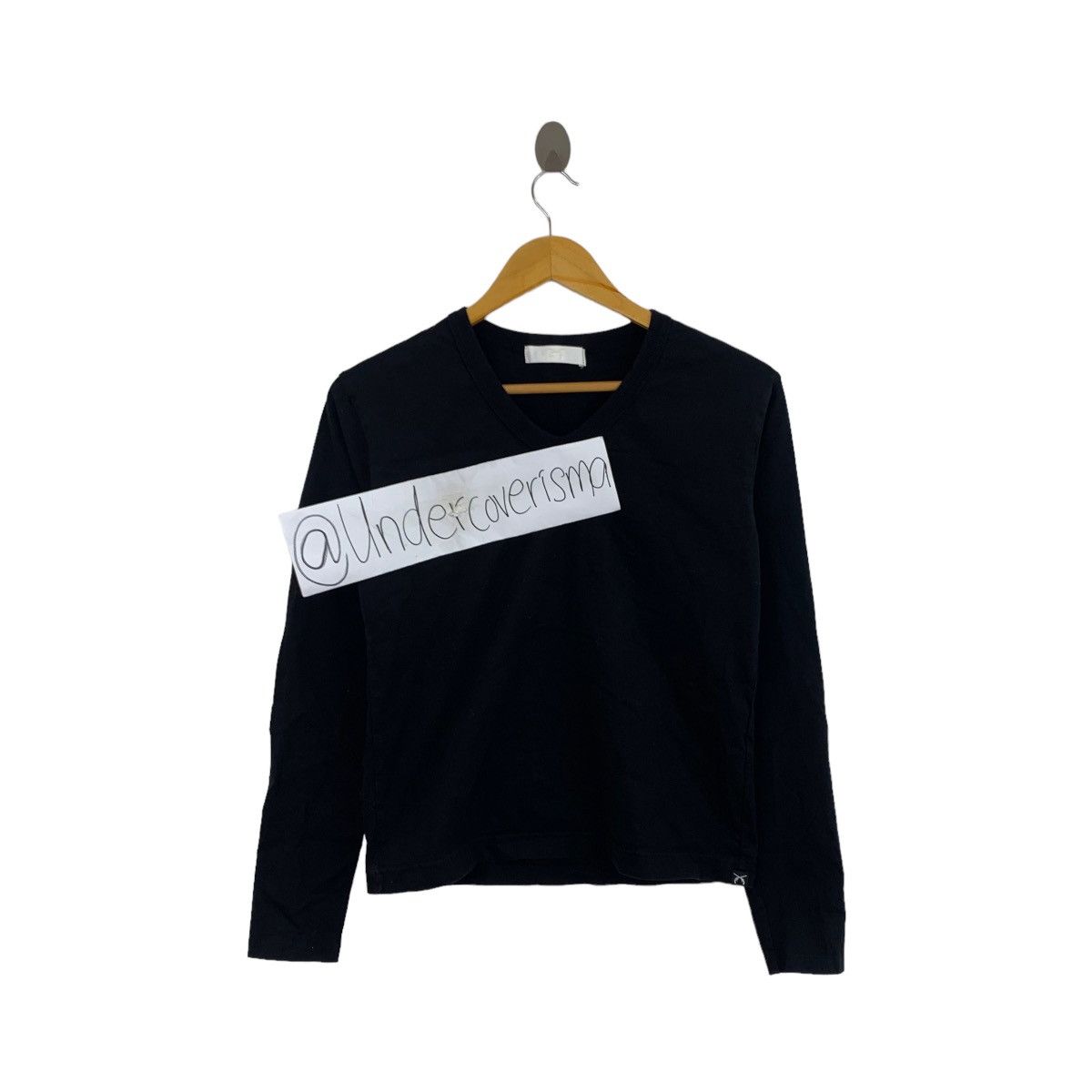 Japanese Brand × roarguns Vintage ROARGUNS Japanese Brand V-neck Slim Fit Black Size S / US 4 / IT 40 - 1 Thumbnail