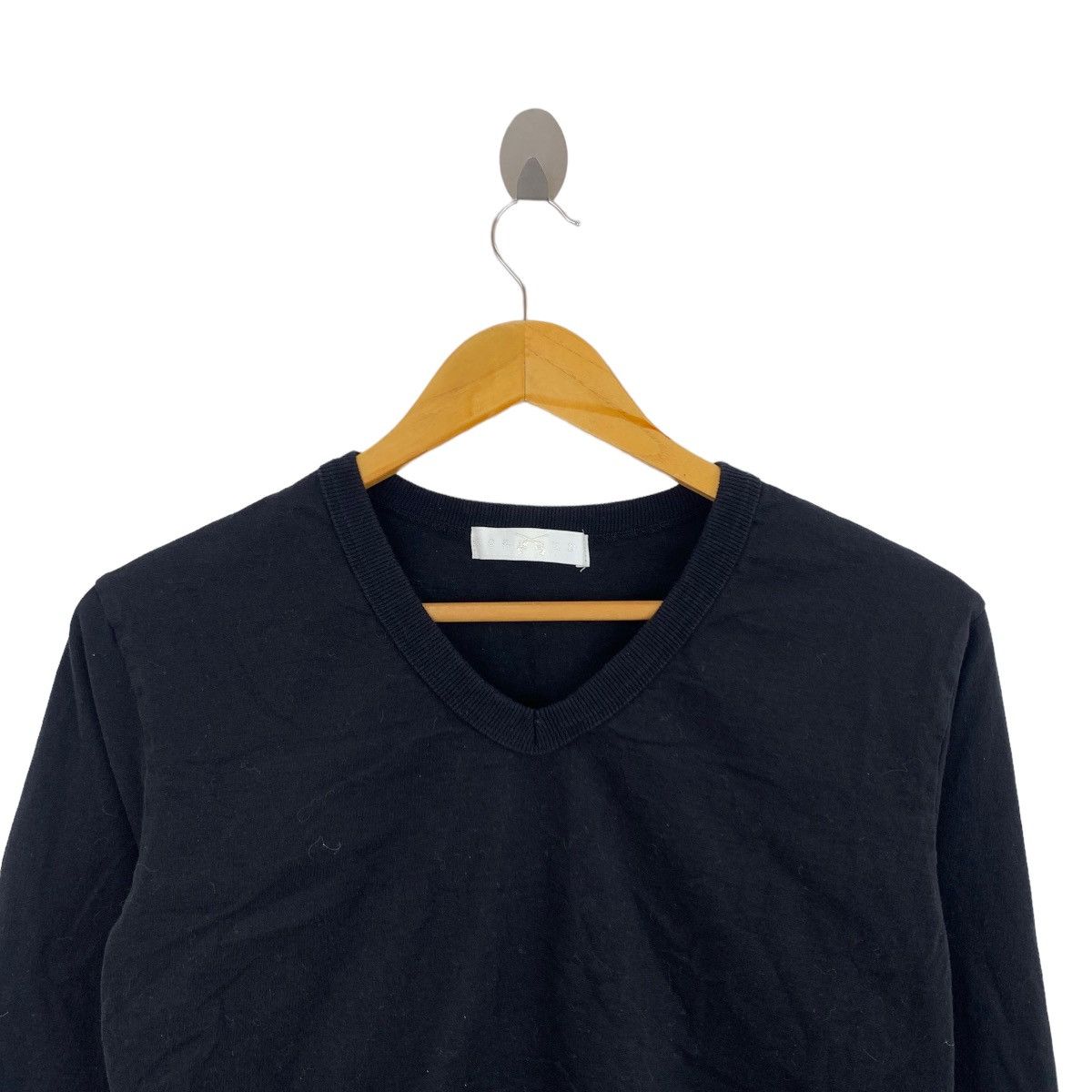 Japanese Brand × roarguns Vintage ROARGUNS Japanese Brand V-neck Slim Fit Black Size S / US 4 / IT 40 - 2 Thumbnail