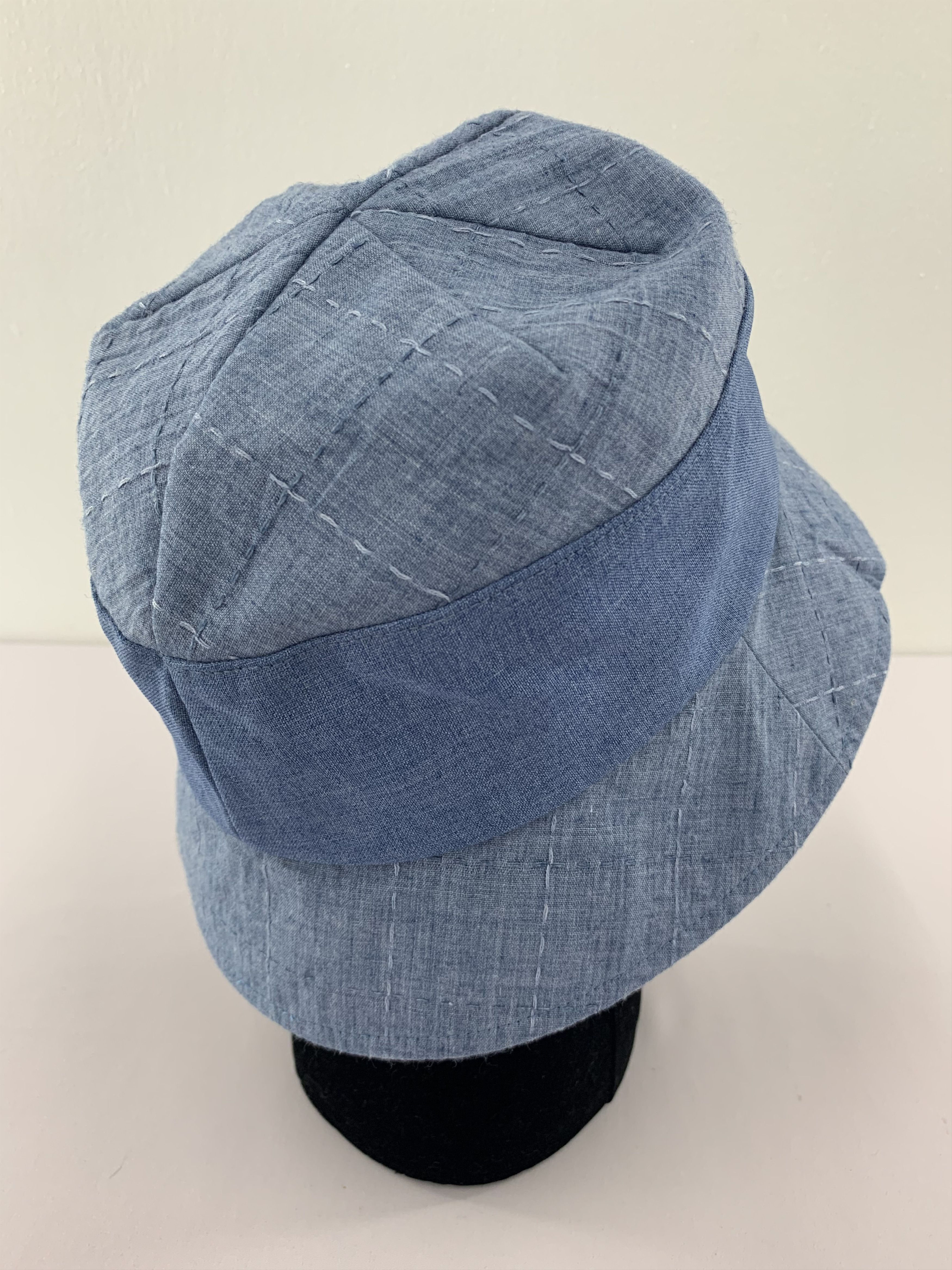 Japanese Brand Blue Bucket Hat Size ONE SIZE - 2 Thumbnail