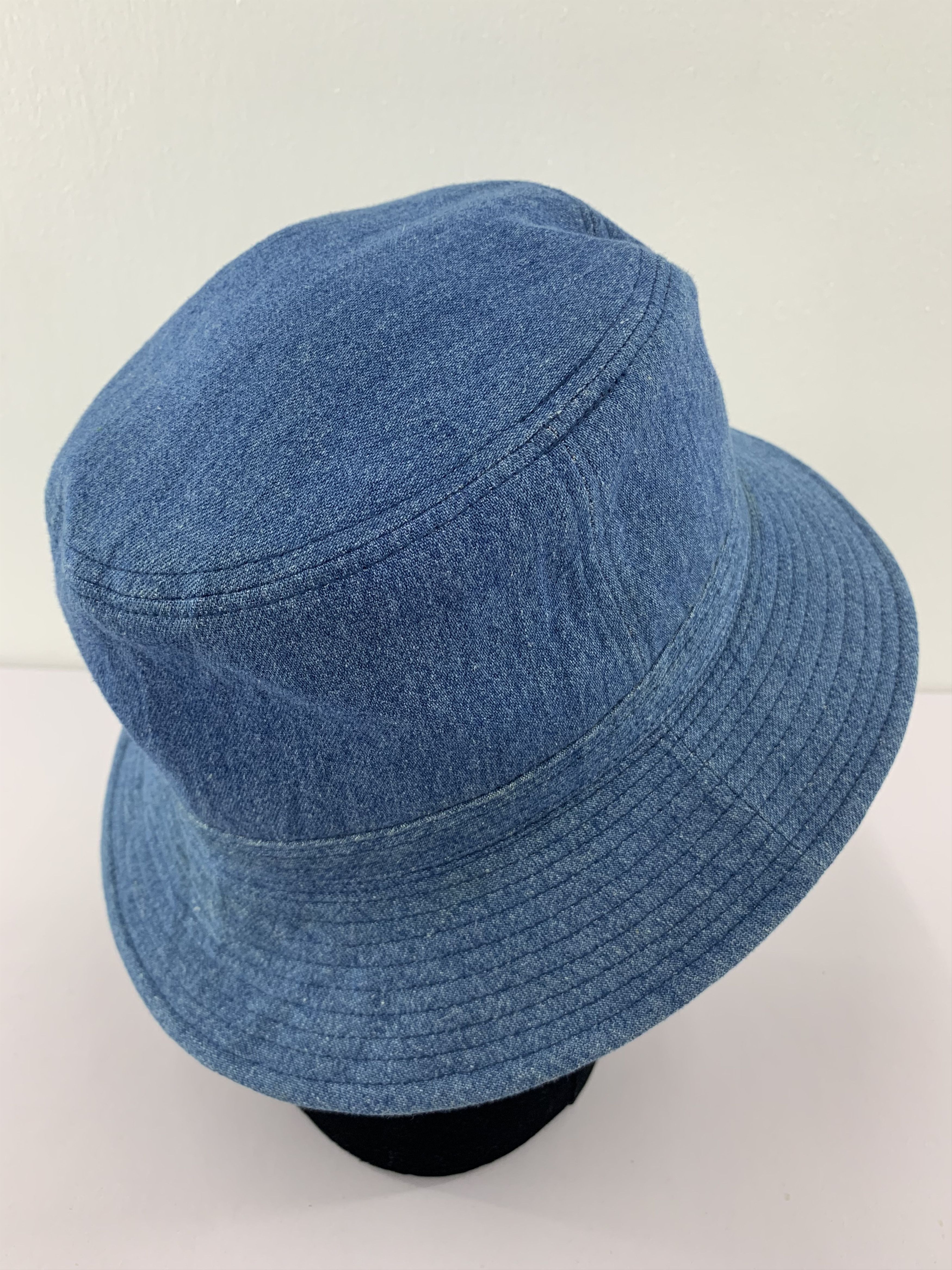 Japanese Brand Blue Denim Bucket Hat Size ONE SIZE - 1 Thumbnail