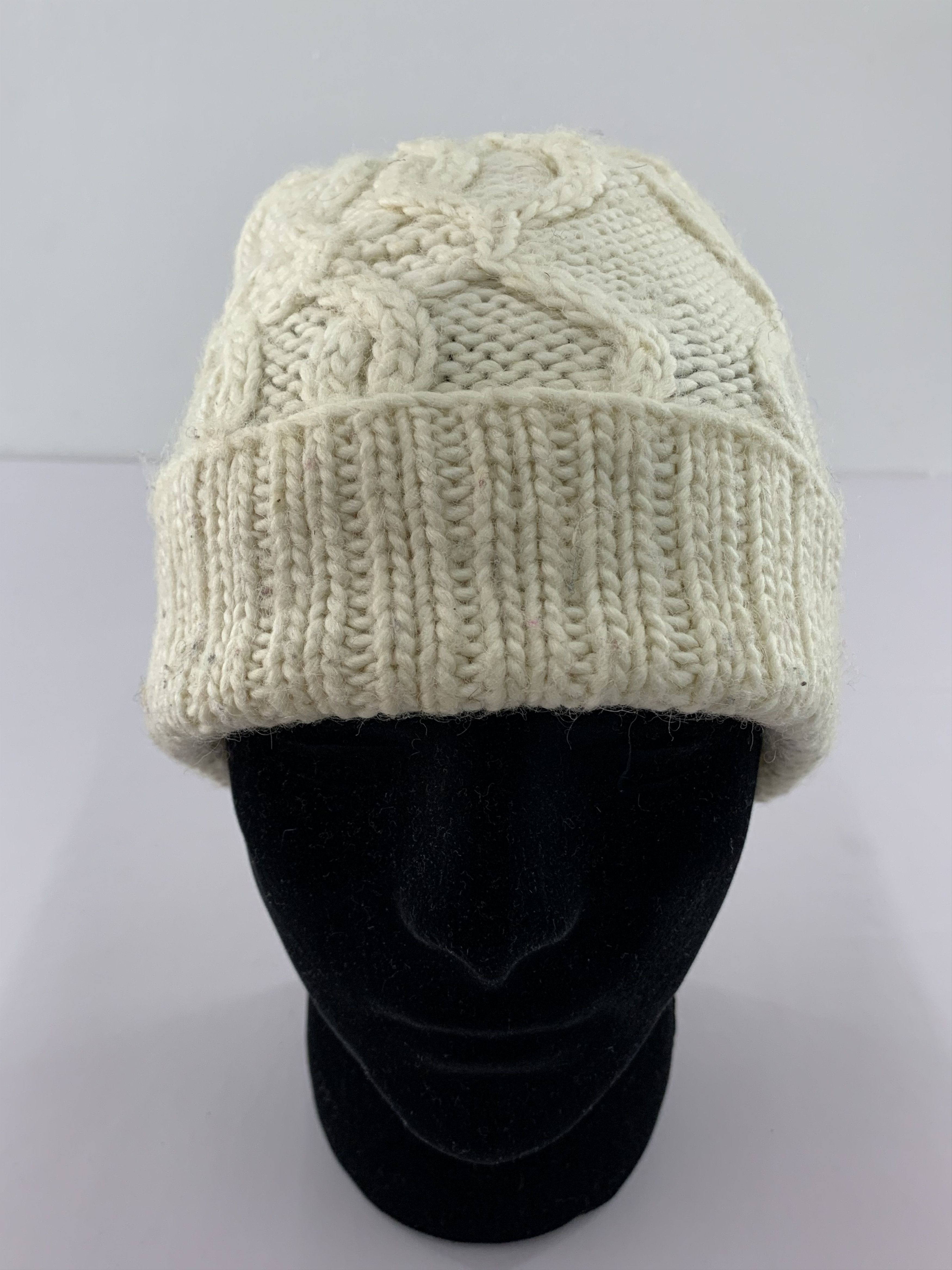 Japanese Brand Vert Dense Cable Knit Beanie Hat Size ONE SIZE - 2 Thumbnail