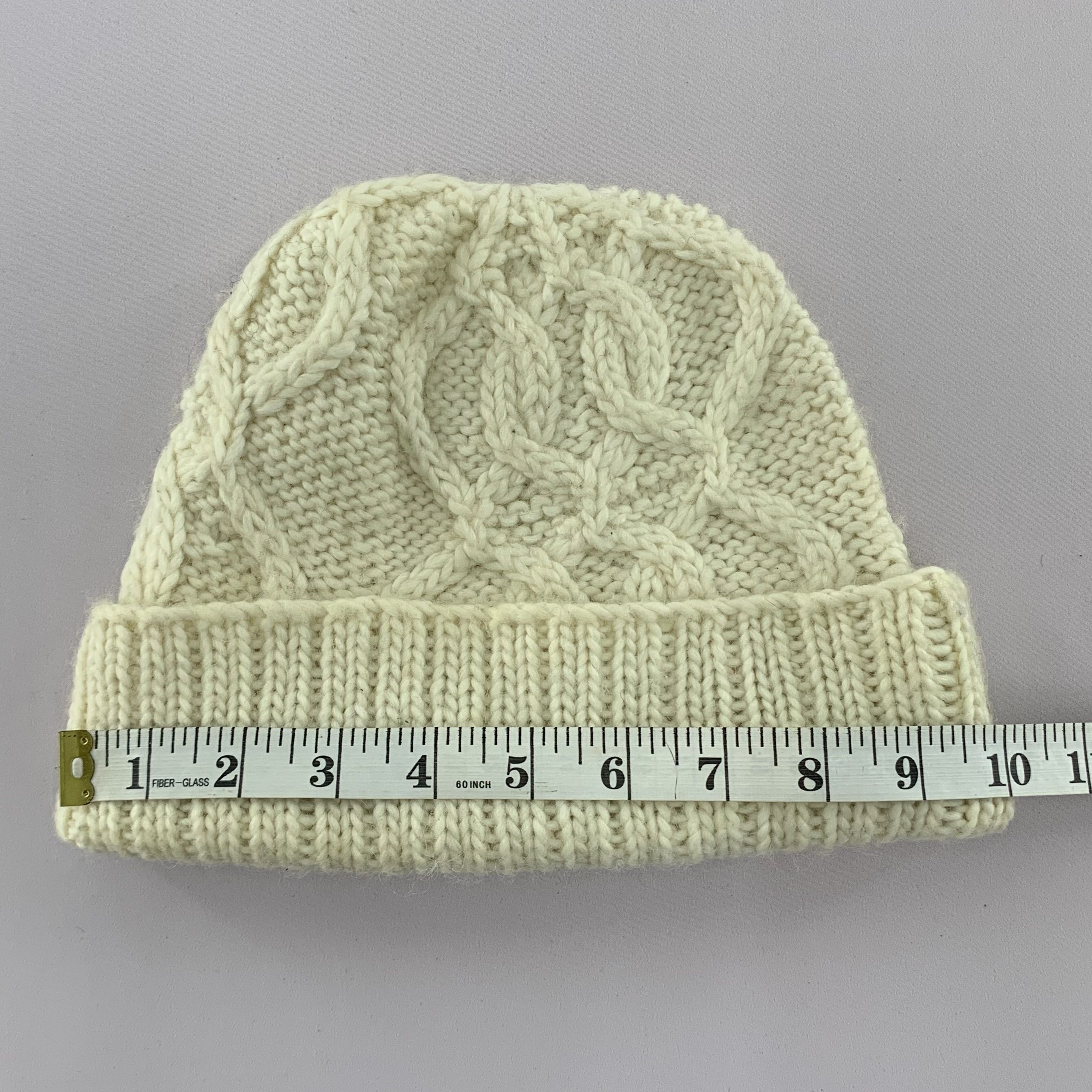 Japanese Brand Vert Dense Cable Knit Beanie Hat Size ONE SIZE - 6 Thumbnail