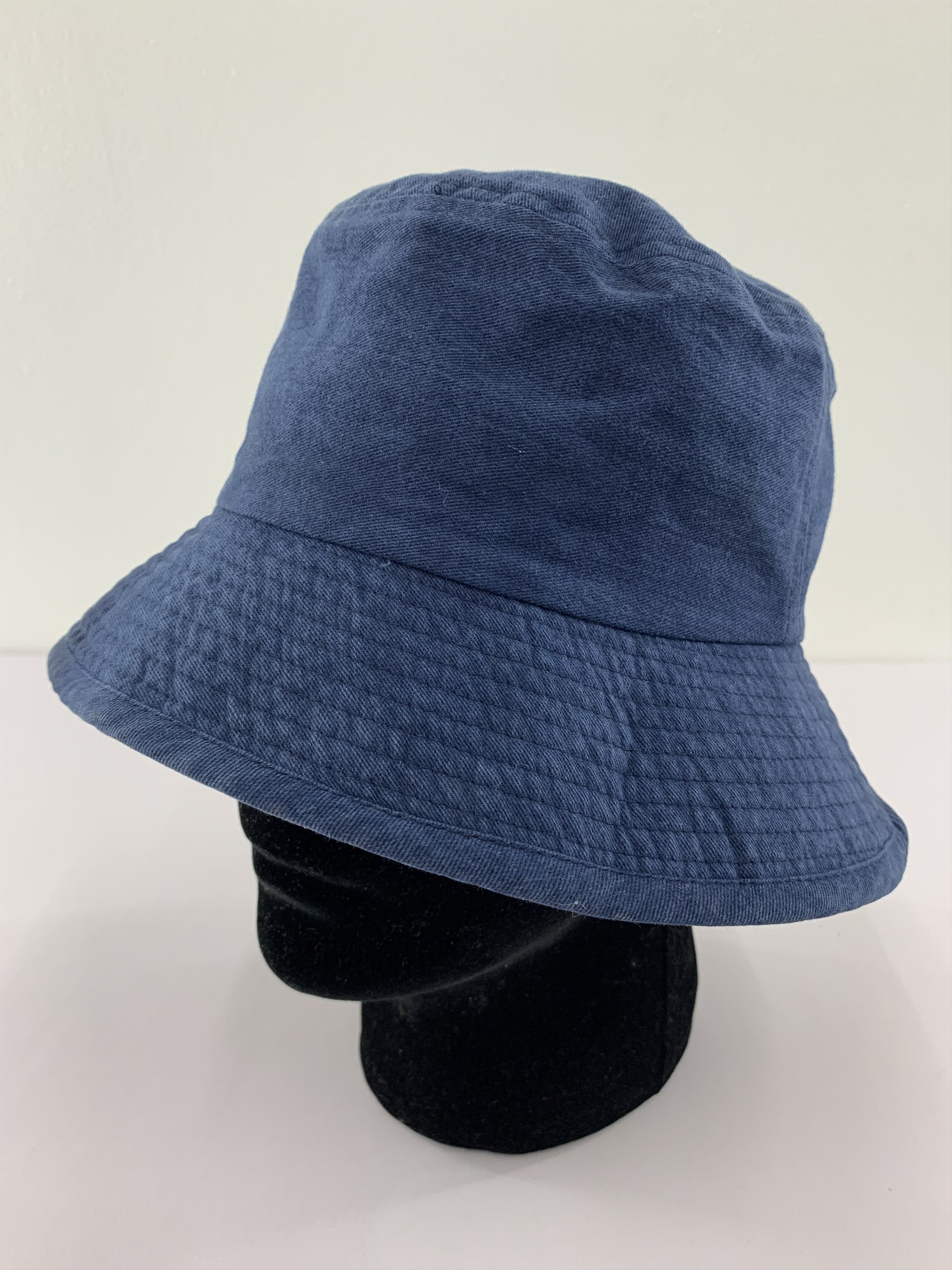 Japanese Brand Blue Bucket Hat Size ONE SIZE - 1 Thumbnail