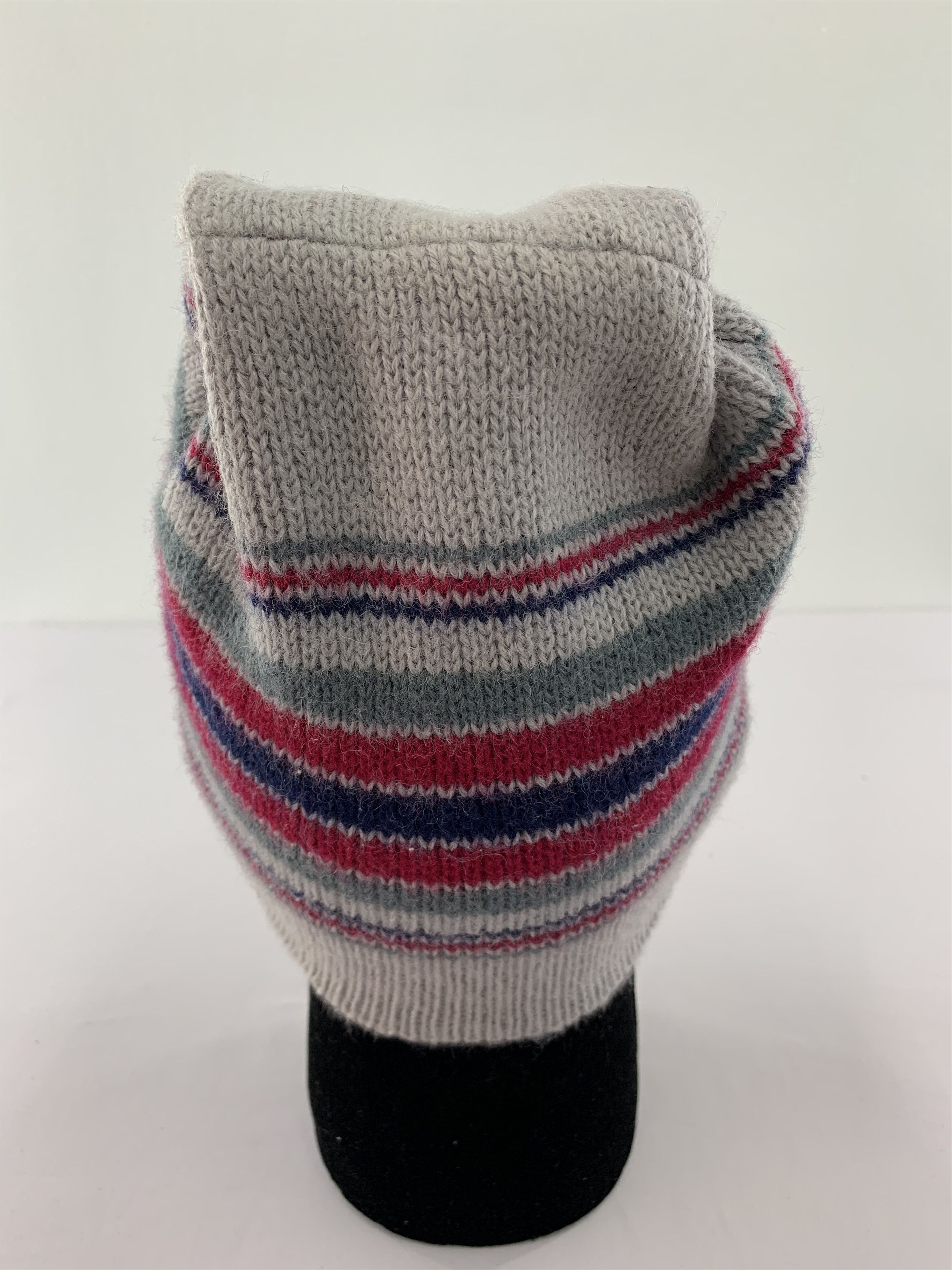 Meister × Vintage Meister Wool Beanie Hats Striped Size ONE SIZE - 5 Thumbnail