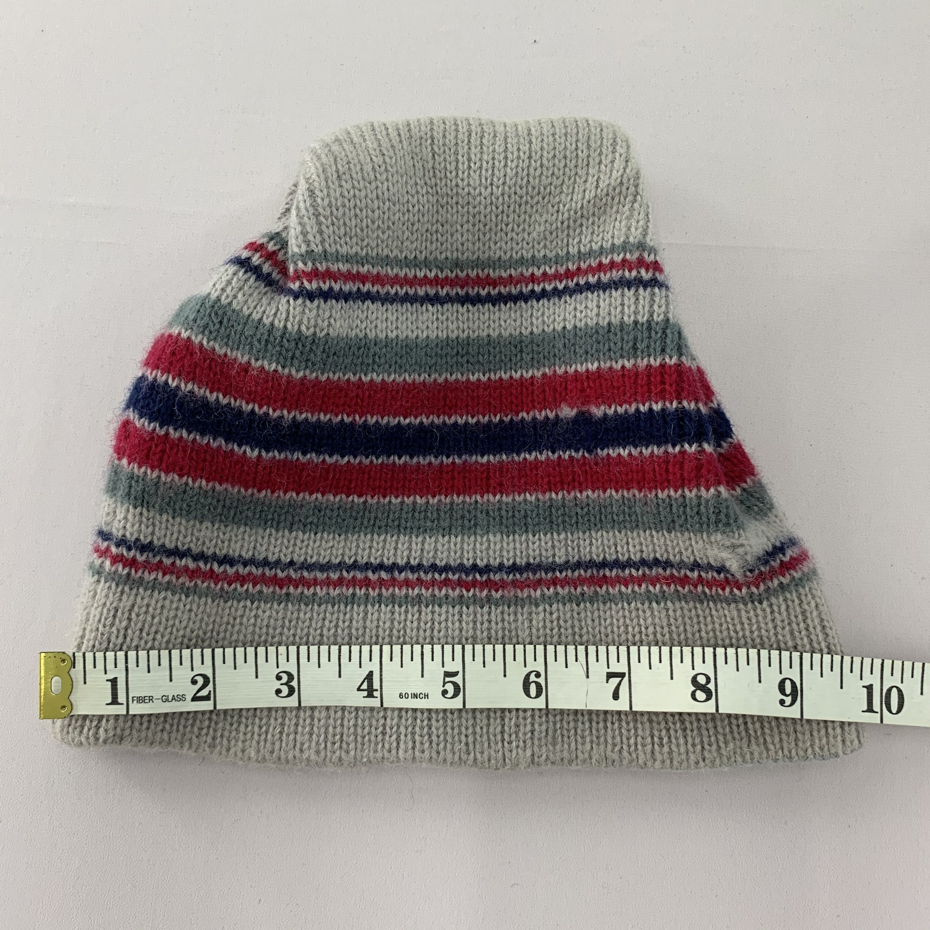 Meister × Vintage Meister Wool Beanie Hats Striped Size ONE SIZE - 10 Thumbnail