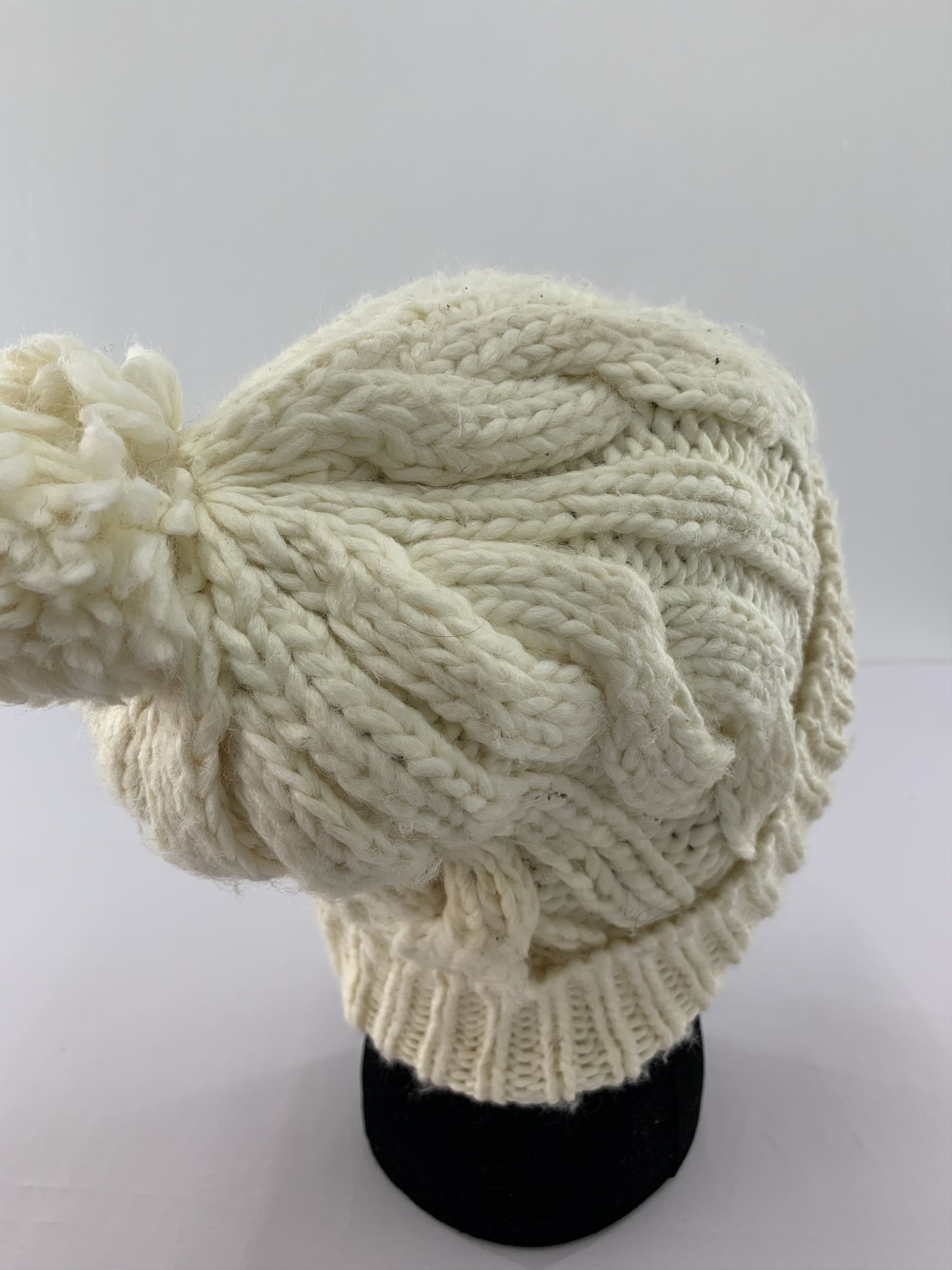Handmade Glared Wool Knit Beanie Hats Size ONE SIZE - 4 Thumbnail
