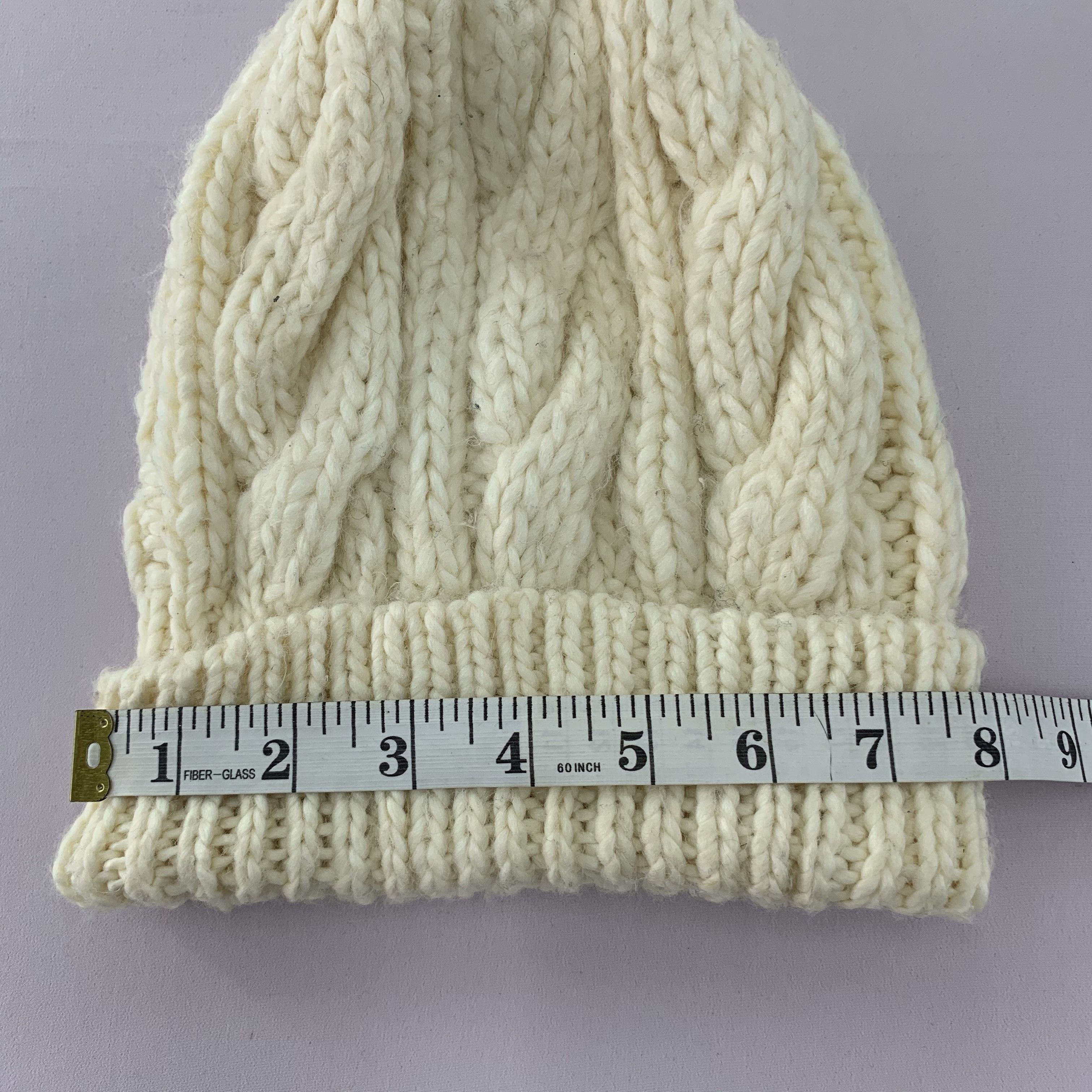 Handmade Glared Wool Knit Beanie Hats Size ONE SIZE - 8 Thumbnail