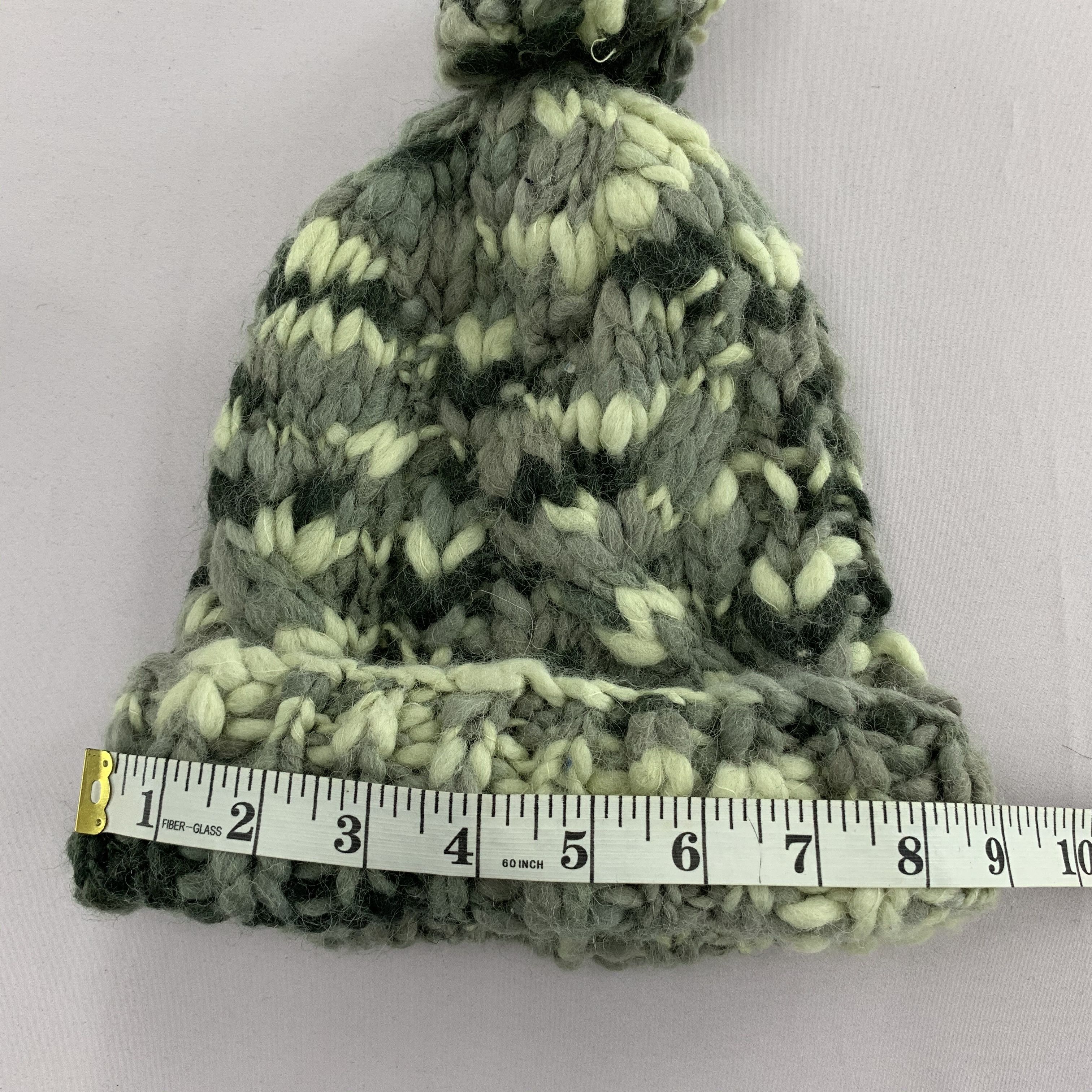 Handmade Milsa Japan Wool Beanie Hat Knitted Size ONE SIZE - 7 Thumbnail