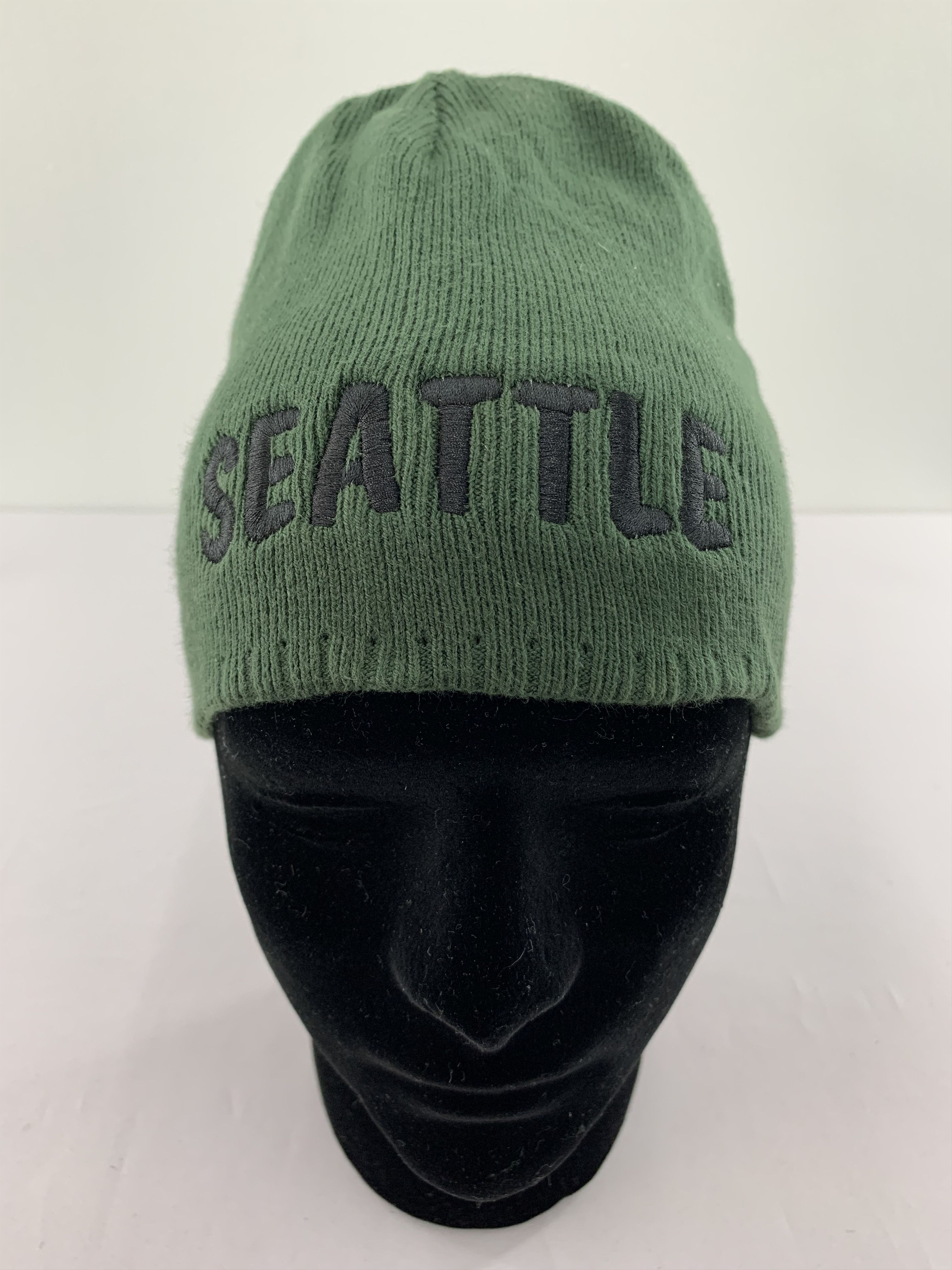 Vintage Seattle Embroidered Beanie Hat Size ONE SIZE - 2 Thumbnail