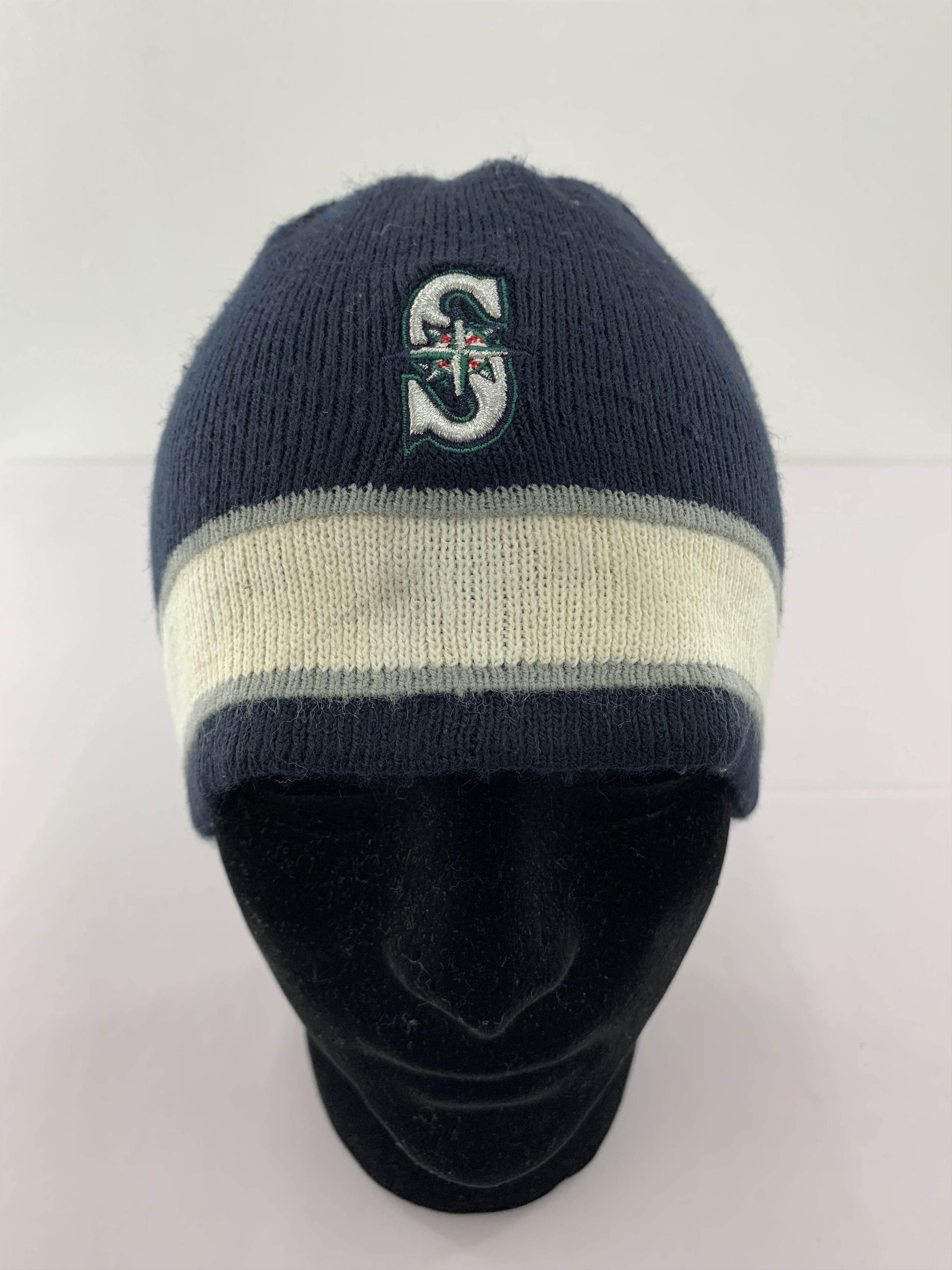 Japanese Brand Vintage 90s Mariners Beanie Embroidered Size ONE SIZE - 1 Thumbnail