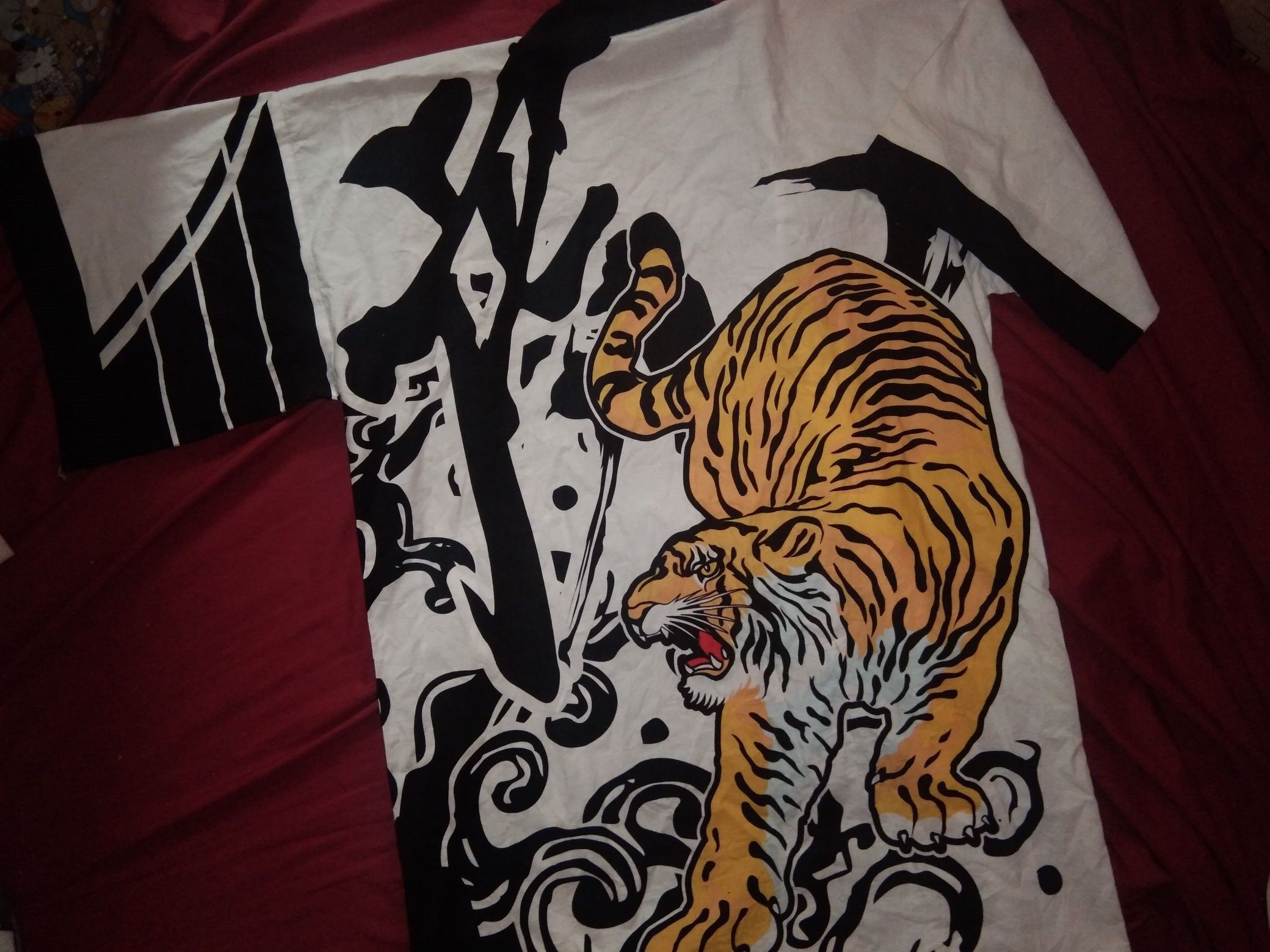 Japanese Brand VTG NPB Hashin Tigers Happi Kimono Yukata baseball fan Size ONE SIZE - 3 Thumbnail
