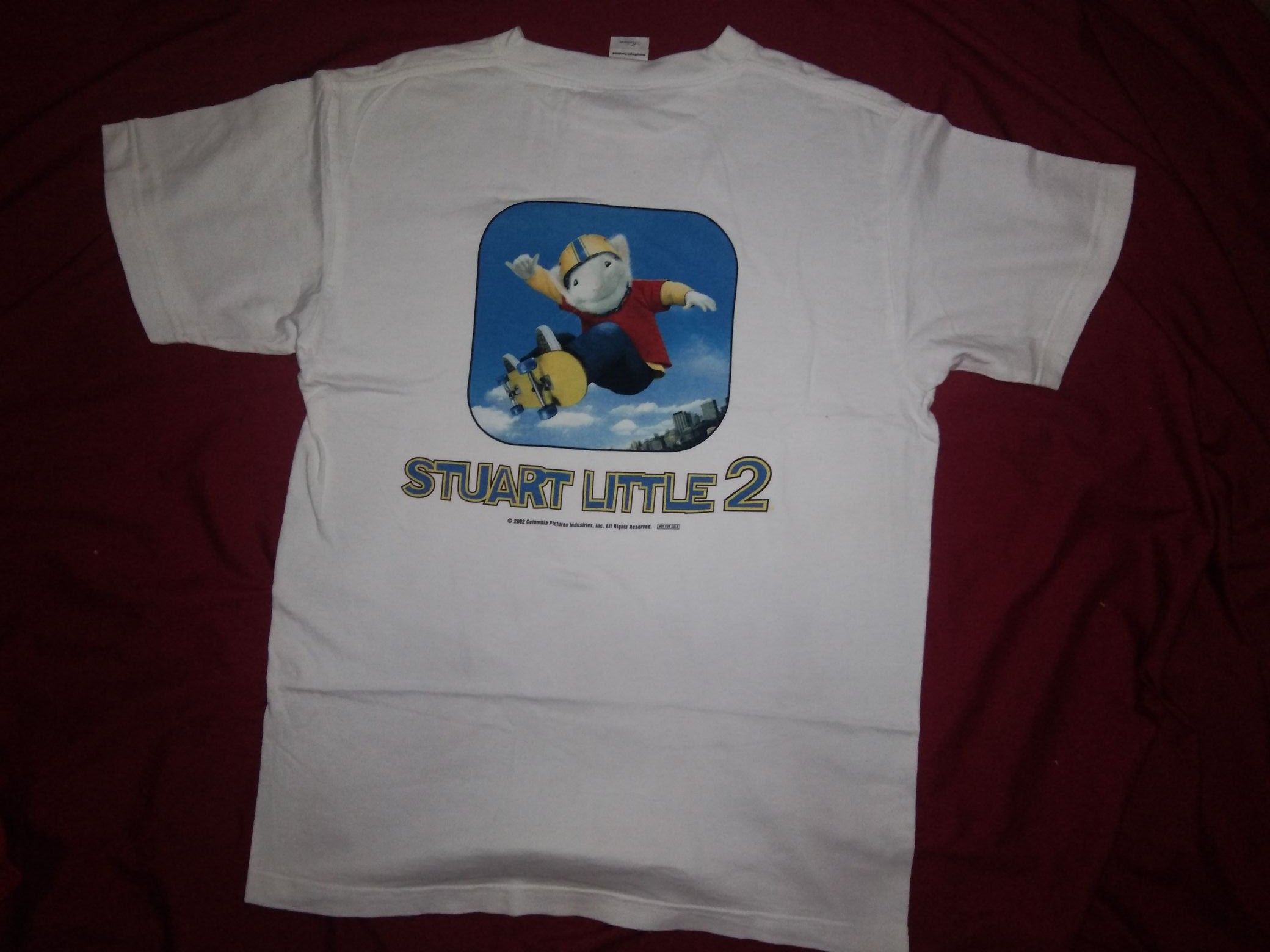 Vintage VTG 2000s 2002 Stuart Little 2 tshirt movie promo y2k Size US M / EU 48-50 / 2 - 3 Thumbnail