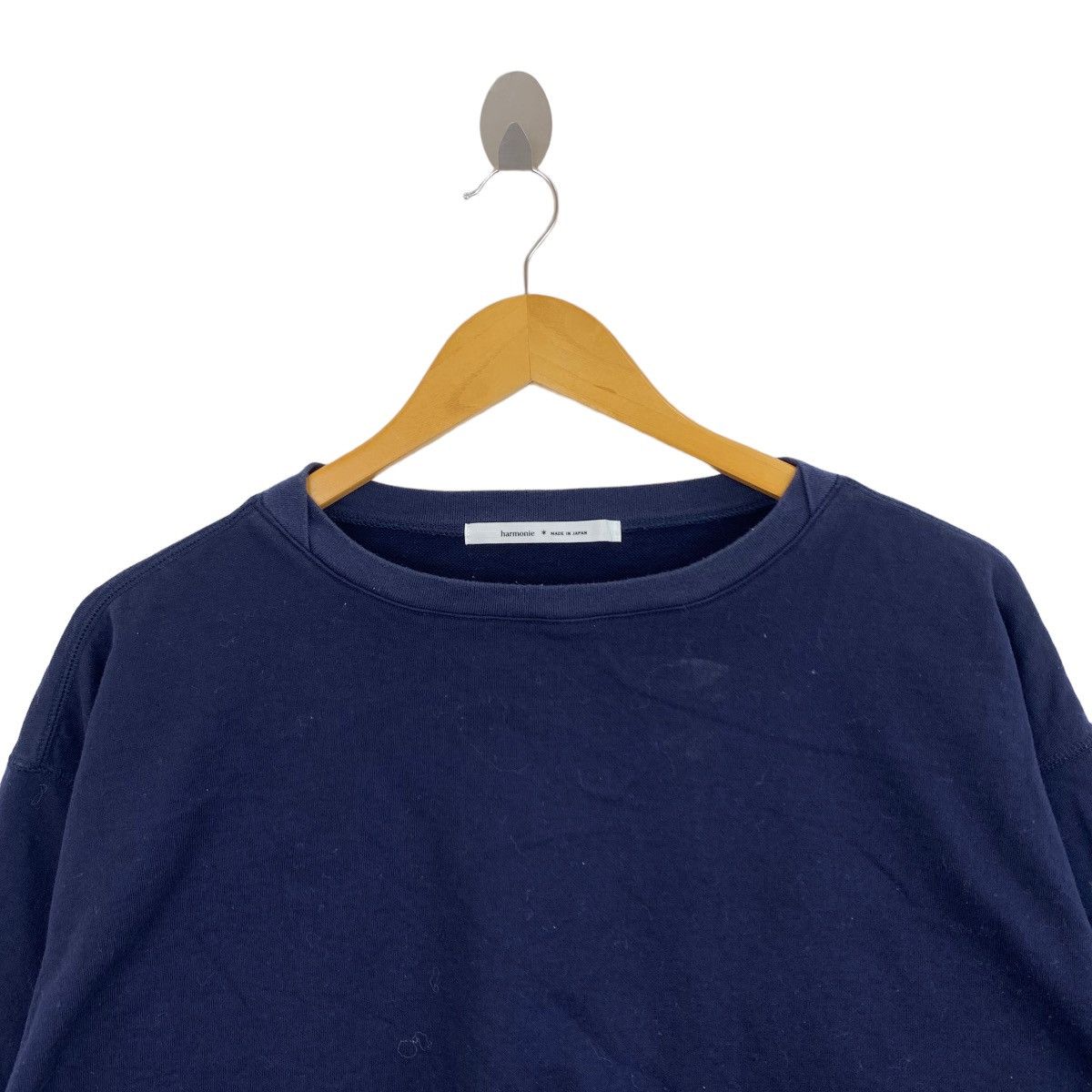 Japanese Brand Vintage HARMONIE Japanese Brand Plain Blue Long Sleeve Shirt Size XL / US 12-14 / IT 48-50 - 2 Thumbnail