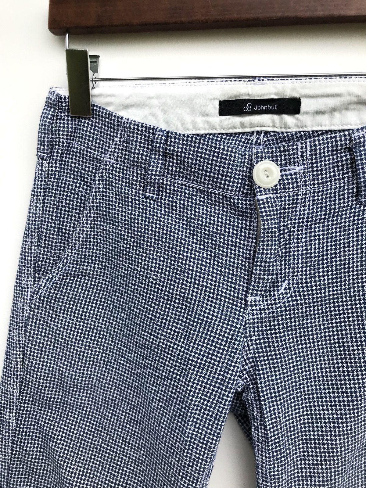 John Bull Houndstooth Checked Cropped Trousers Pants