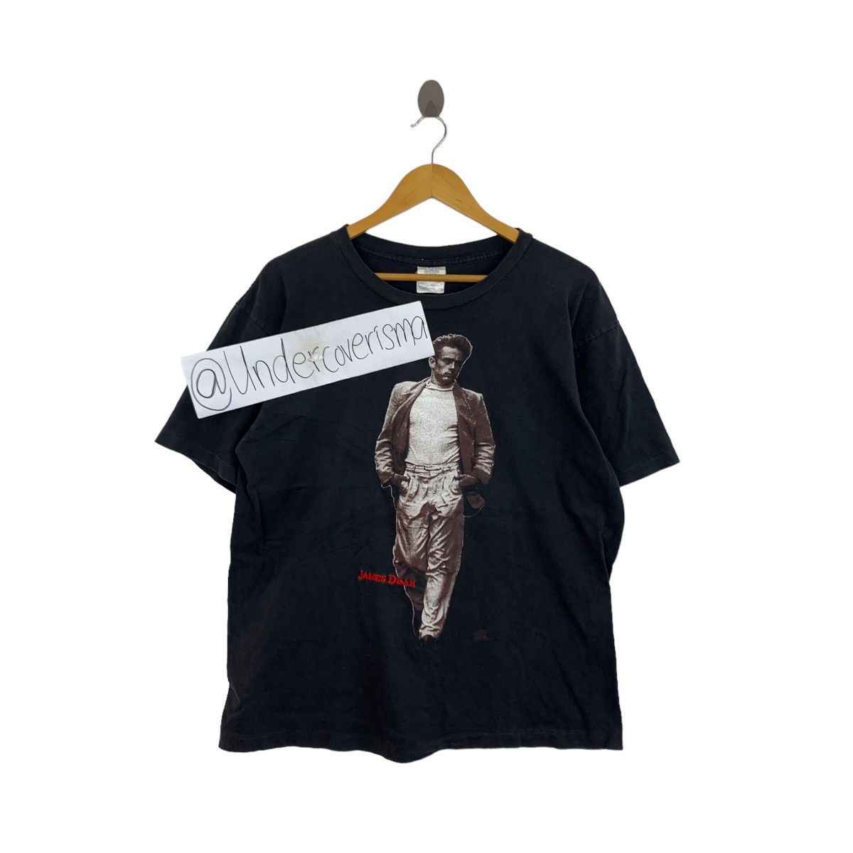 Vintage Vintage 90s JAMES DEAN By Winterland Actor Print Black Size US L / EU 52-54 / 3 - 1 Thumbnail